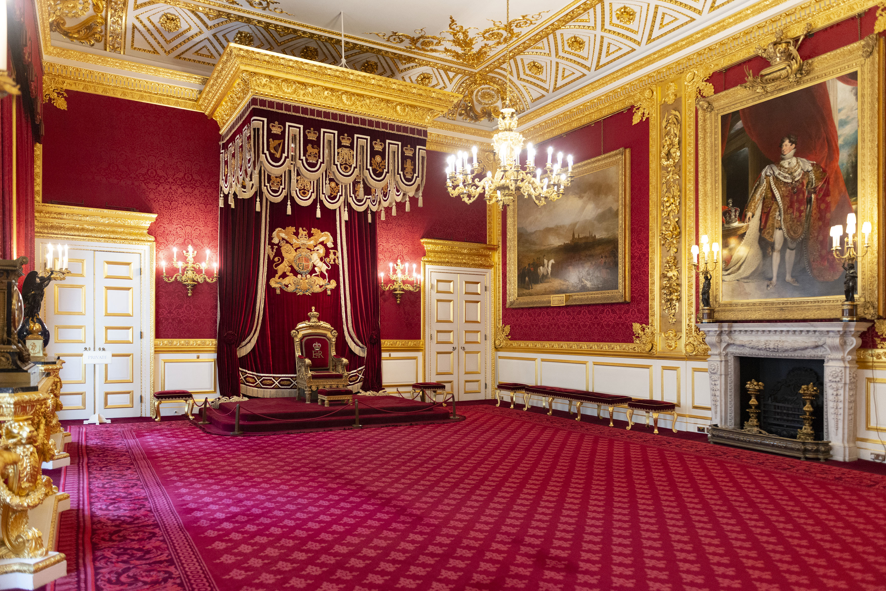 His Majesty The King's Throne Room, in St James's Palace.