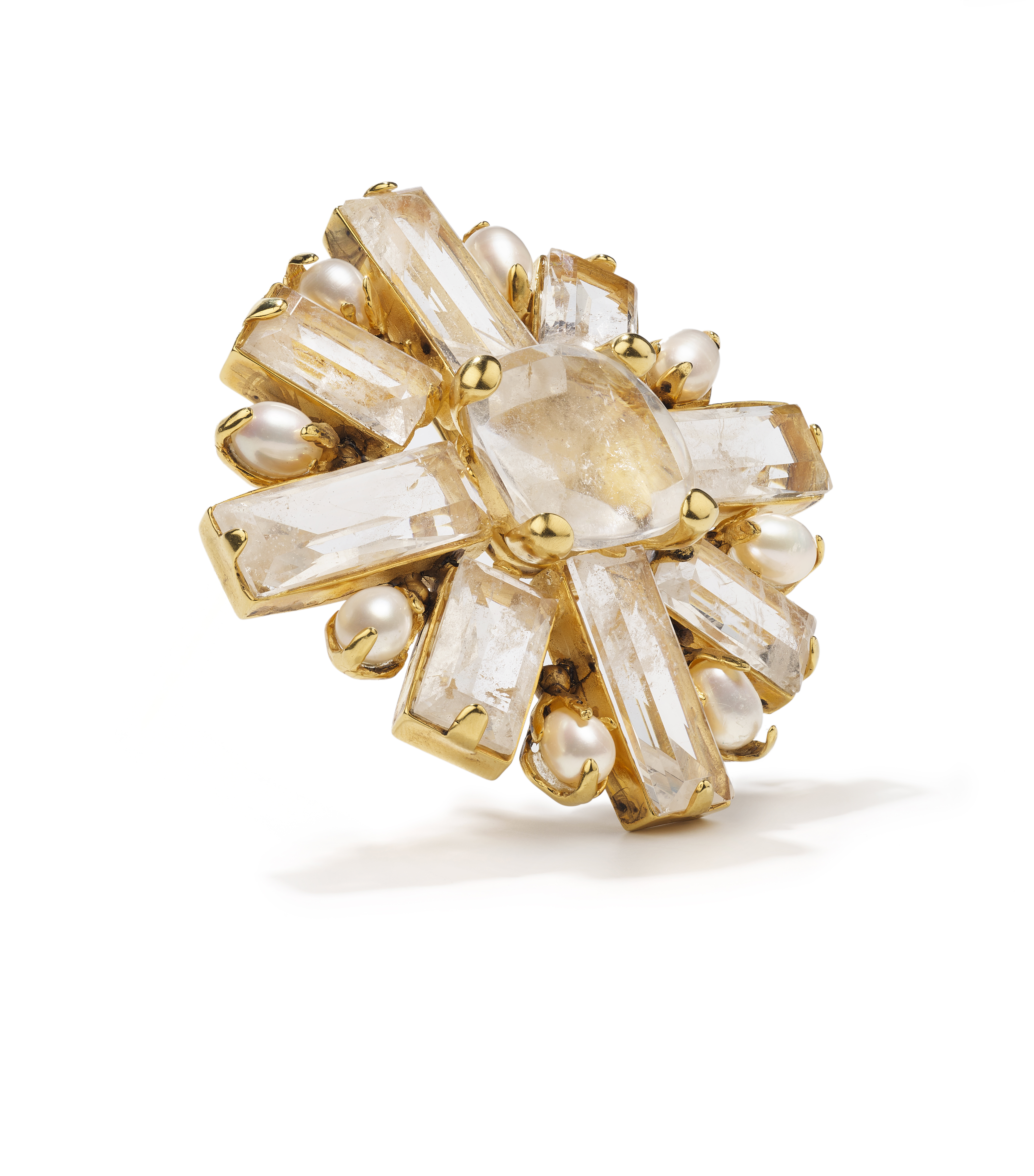 Brooch with Rock Crystal Jewellery