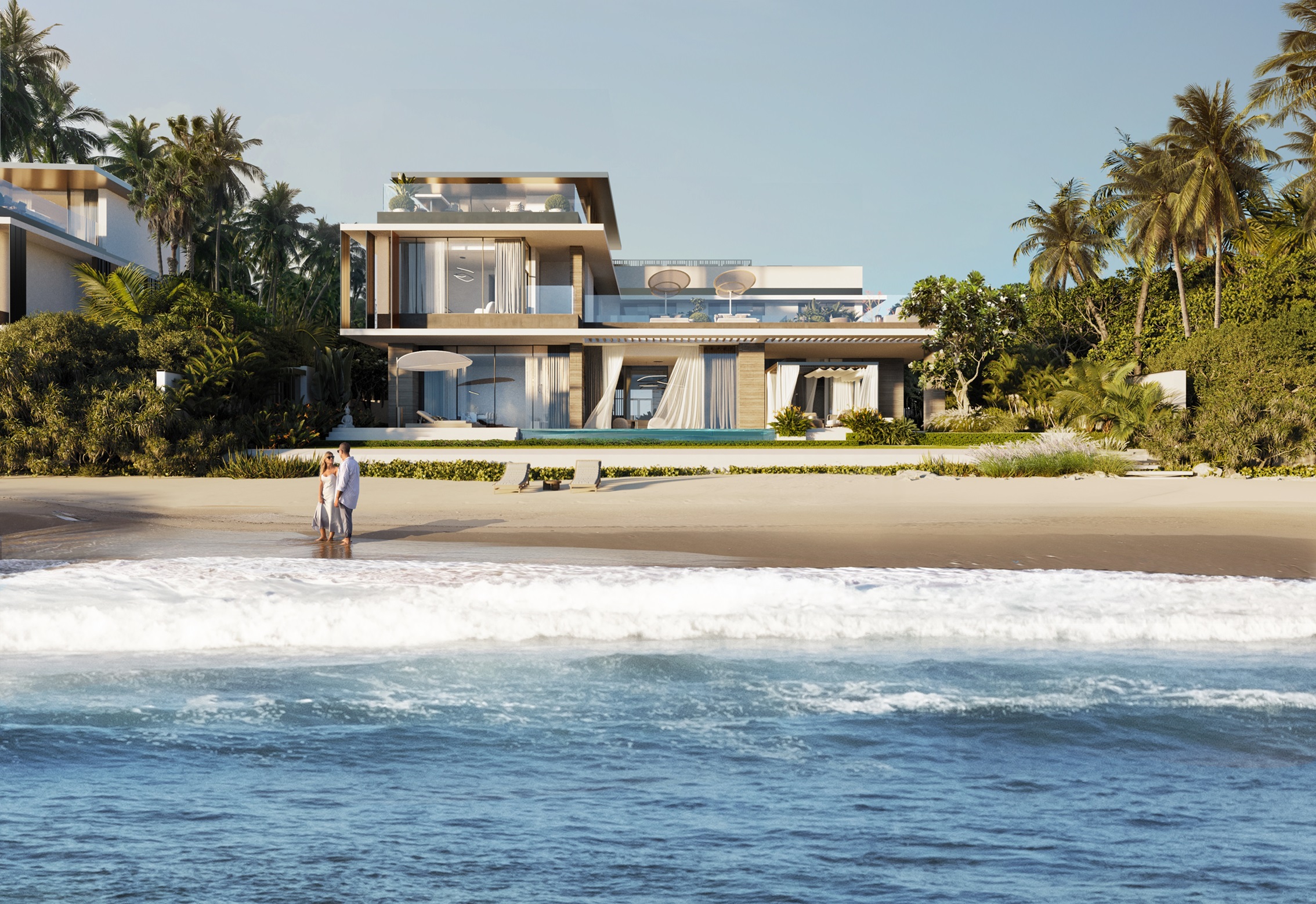 A Baech Villa at SHA Residences Emirates Island.