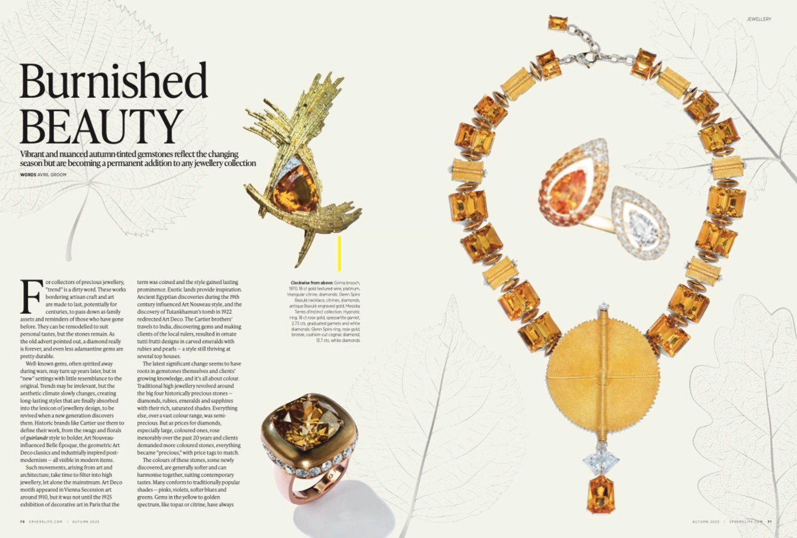 Jewellery SPHERE Autumn Issue 2025