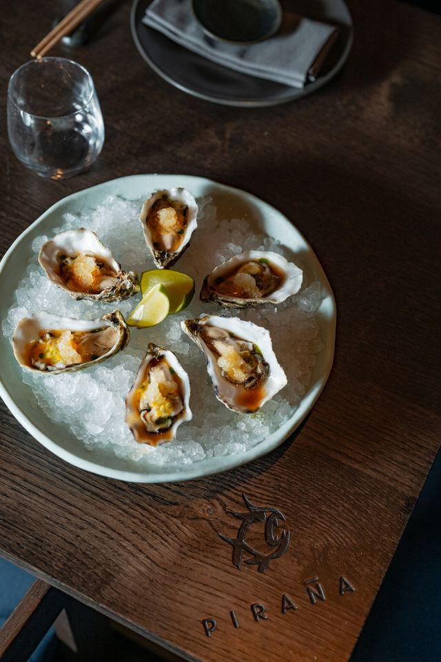 Oysters in London - Gillardeau oysters served Piraña Especial at Piraña.