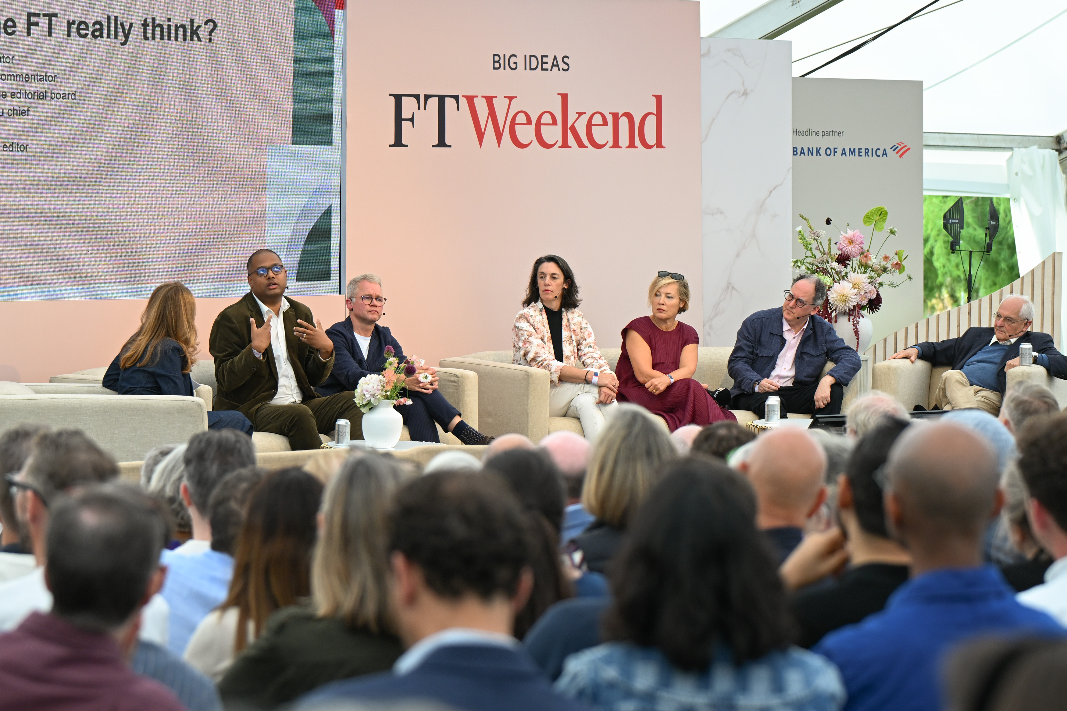 FT editorial board at FT Weekend Festival 2025.