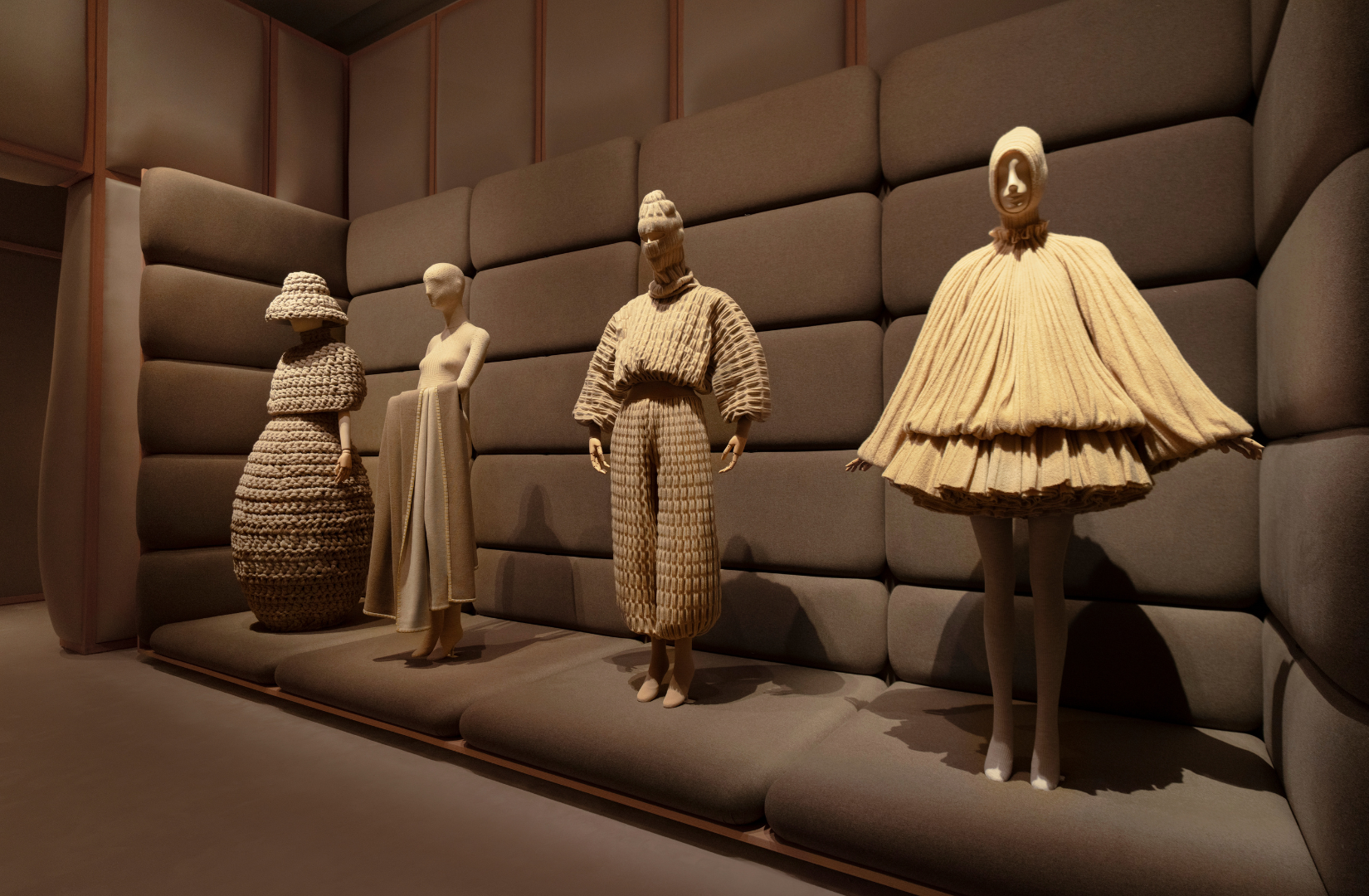 Fashion Museums - A display of Loro Piana outfits.
