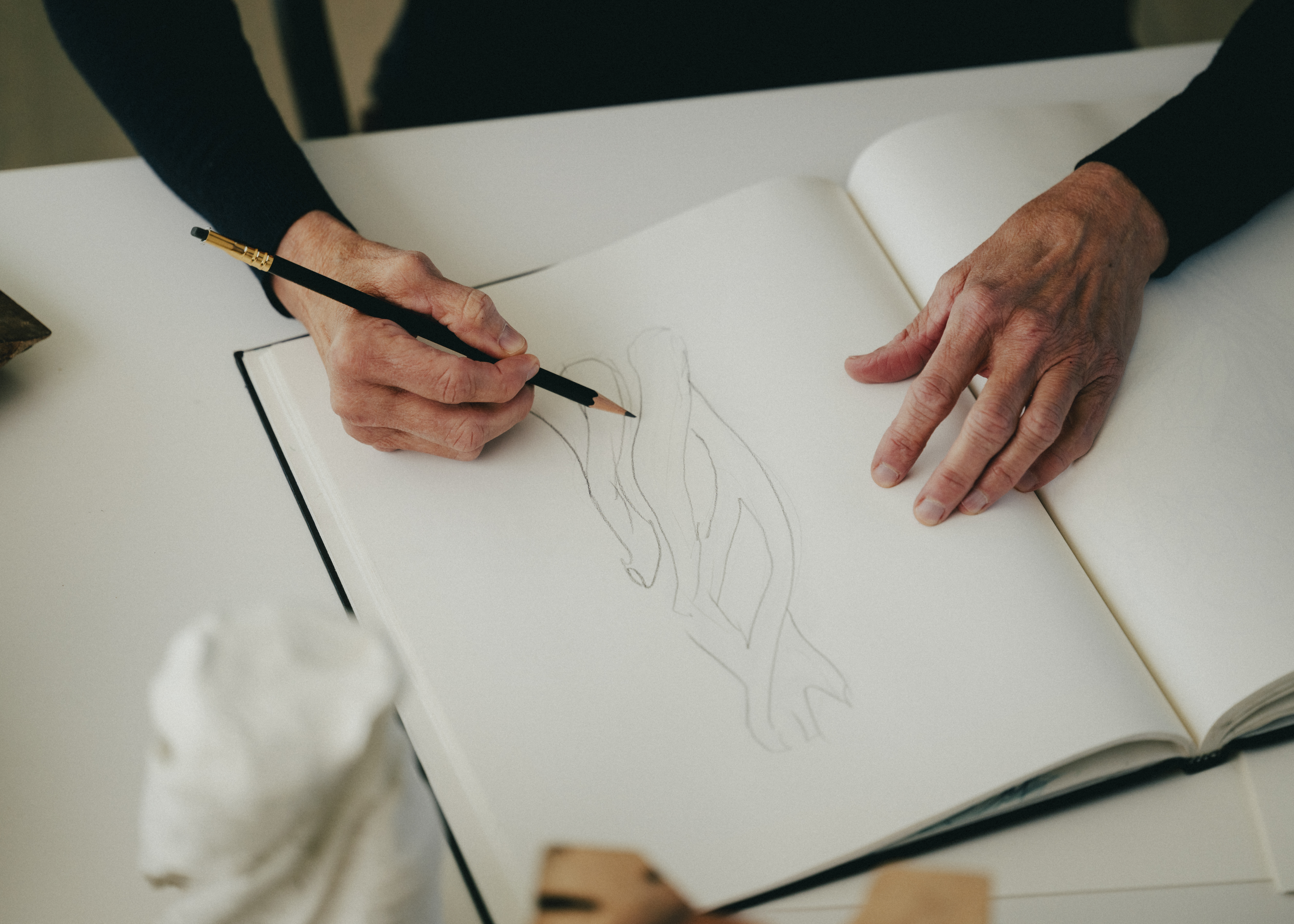 Jeanne Gang drawing tree which will be at the Christie's auction and informed her creation of the Decanter #1 with the 85-year-old Gordon & MacPhail whisky.