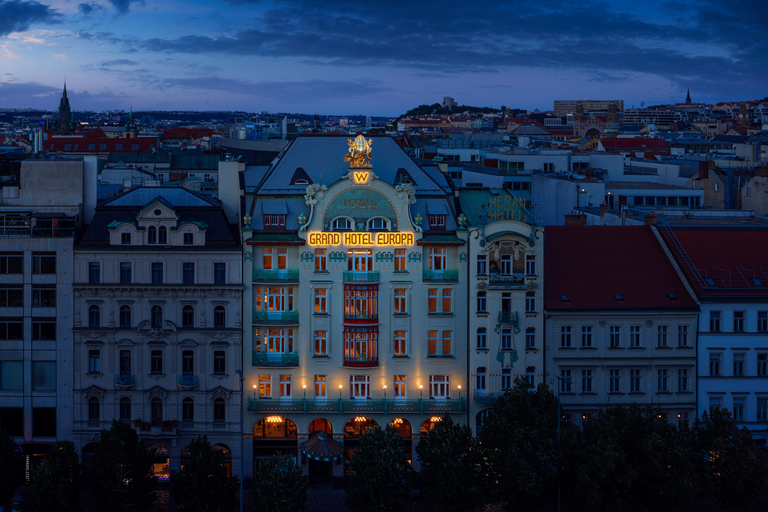 W Prague, hotel situated by the Christmas Market famed as one of Europe's best