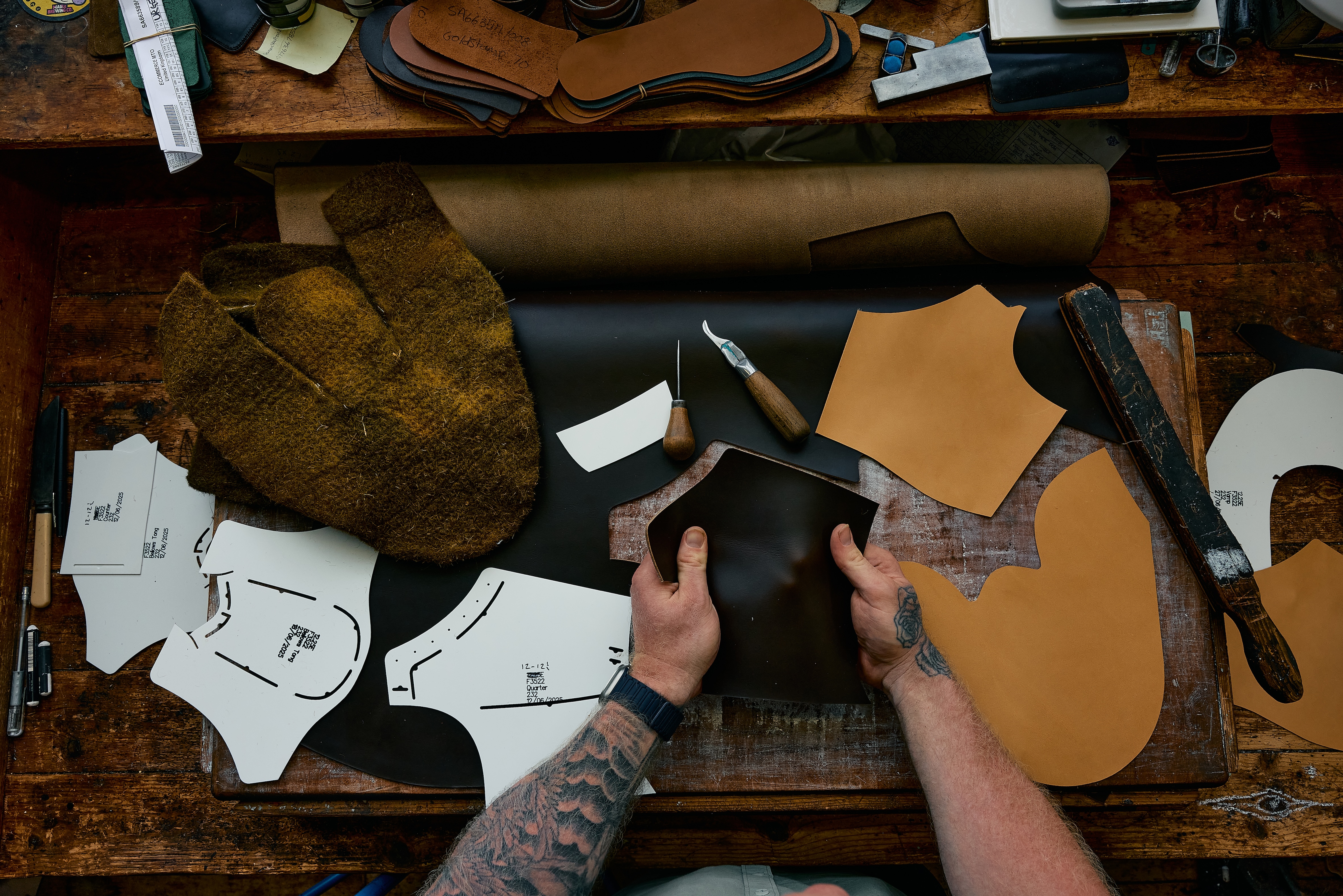 The manufacture of the Crockett & Jones Mallory Boot.