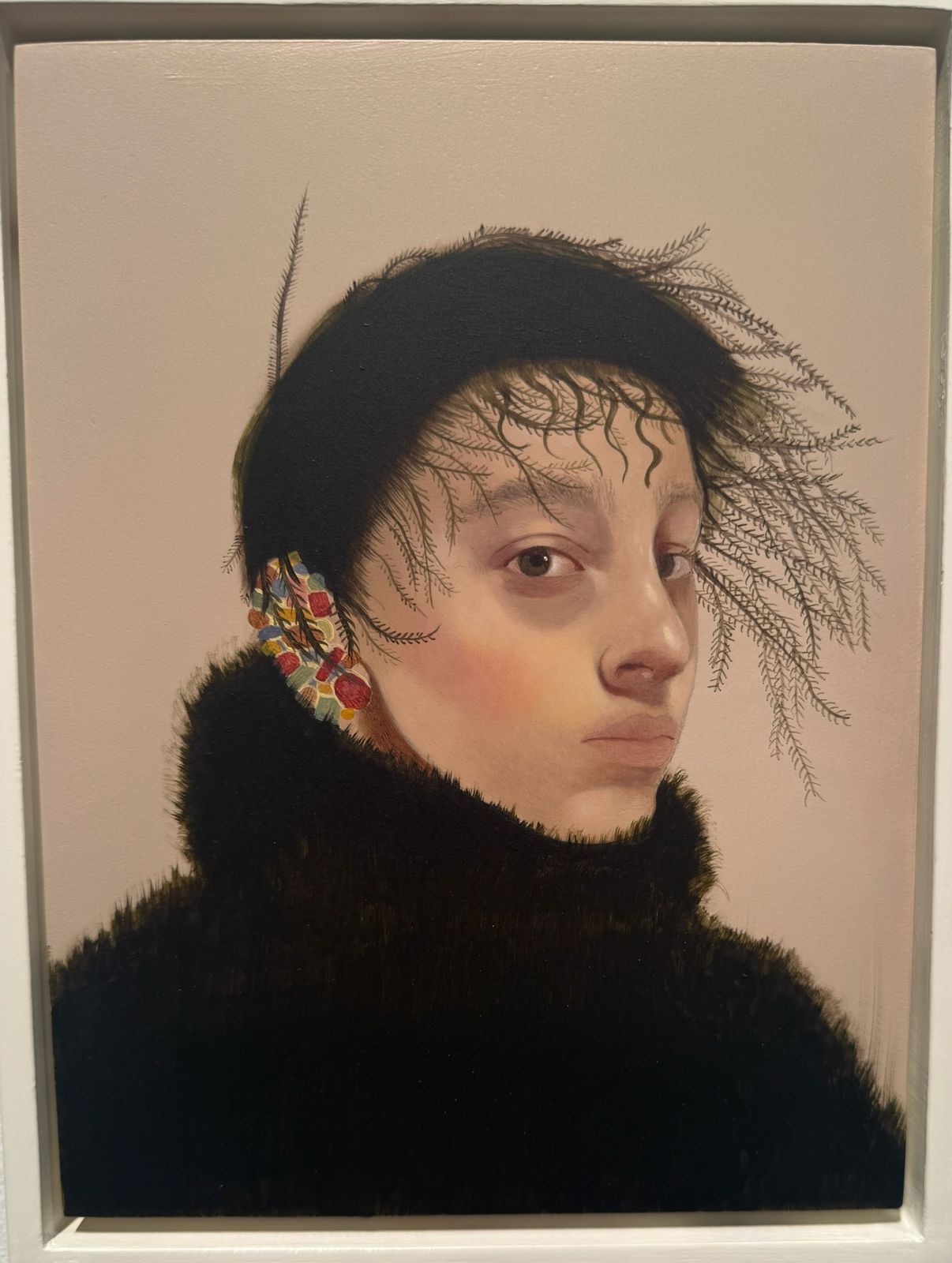 Petros which is Sarah Ball's painting presented in Frieze Fair 2025
