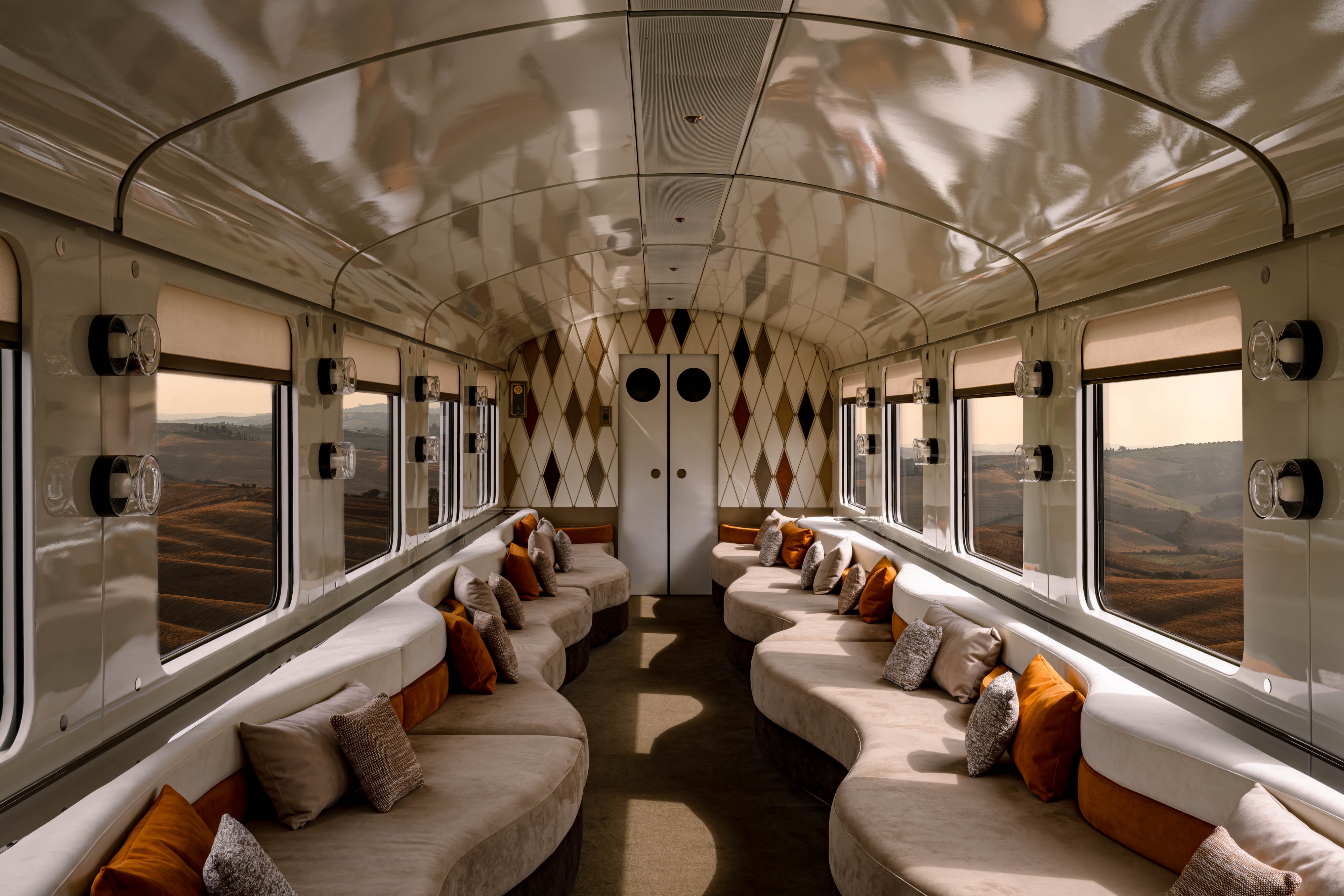 The luxury bar car on rail travel, La Dolce Vita Orient Express.