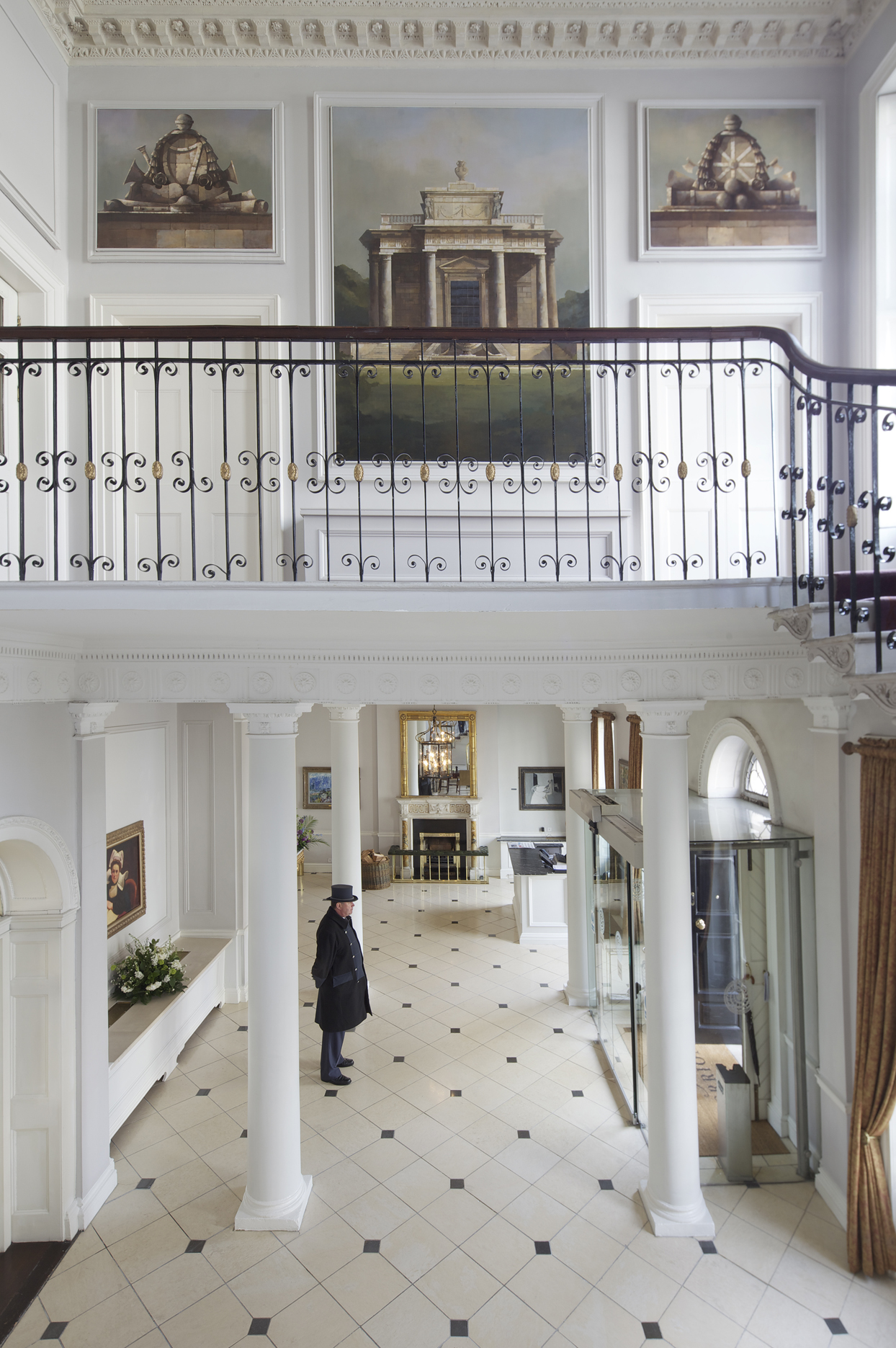 Front Hall in The Merrion, hotel nearby Ireland's Christmas Market