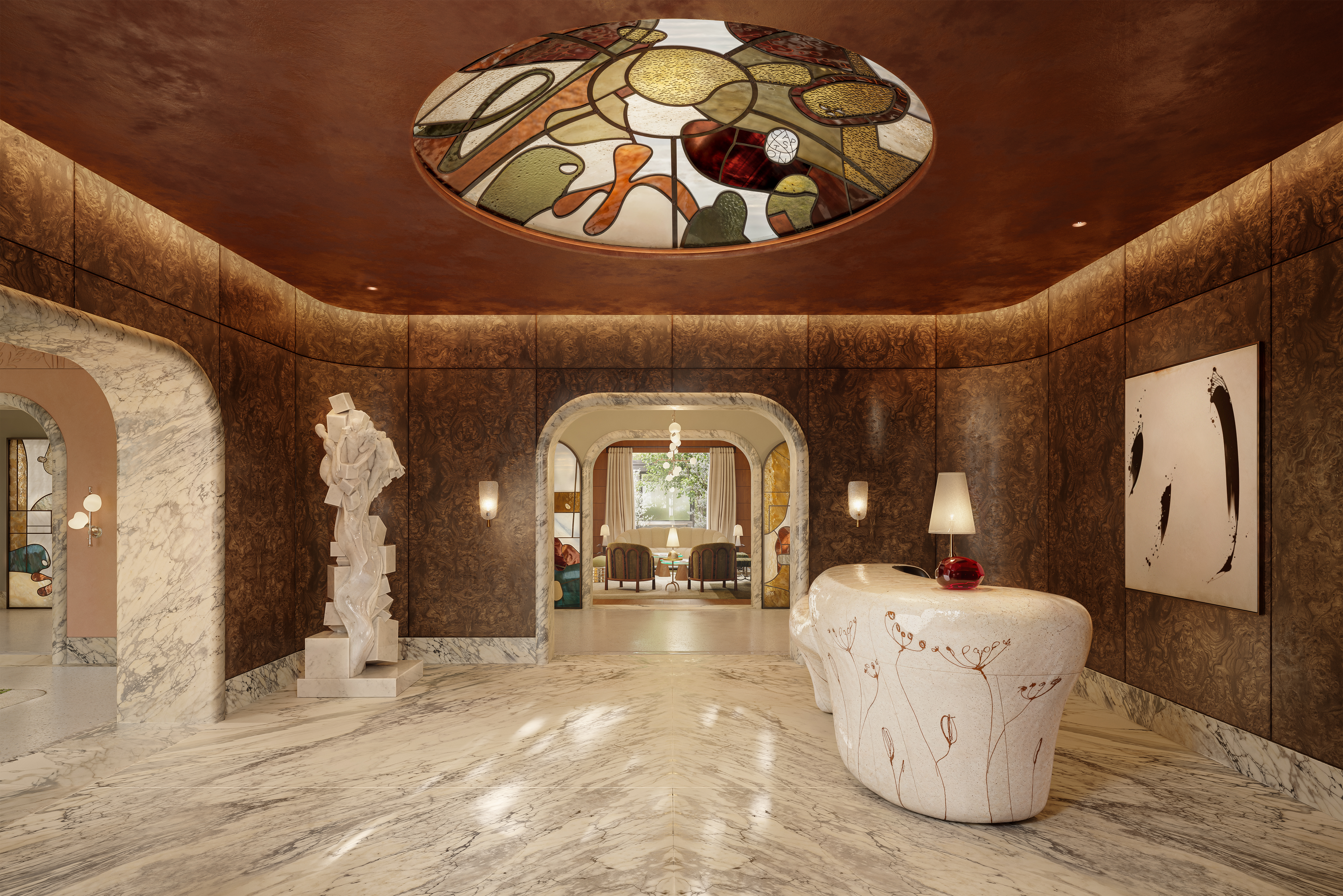 The foyer of The Capston Nine Elms.