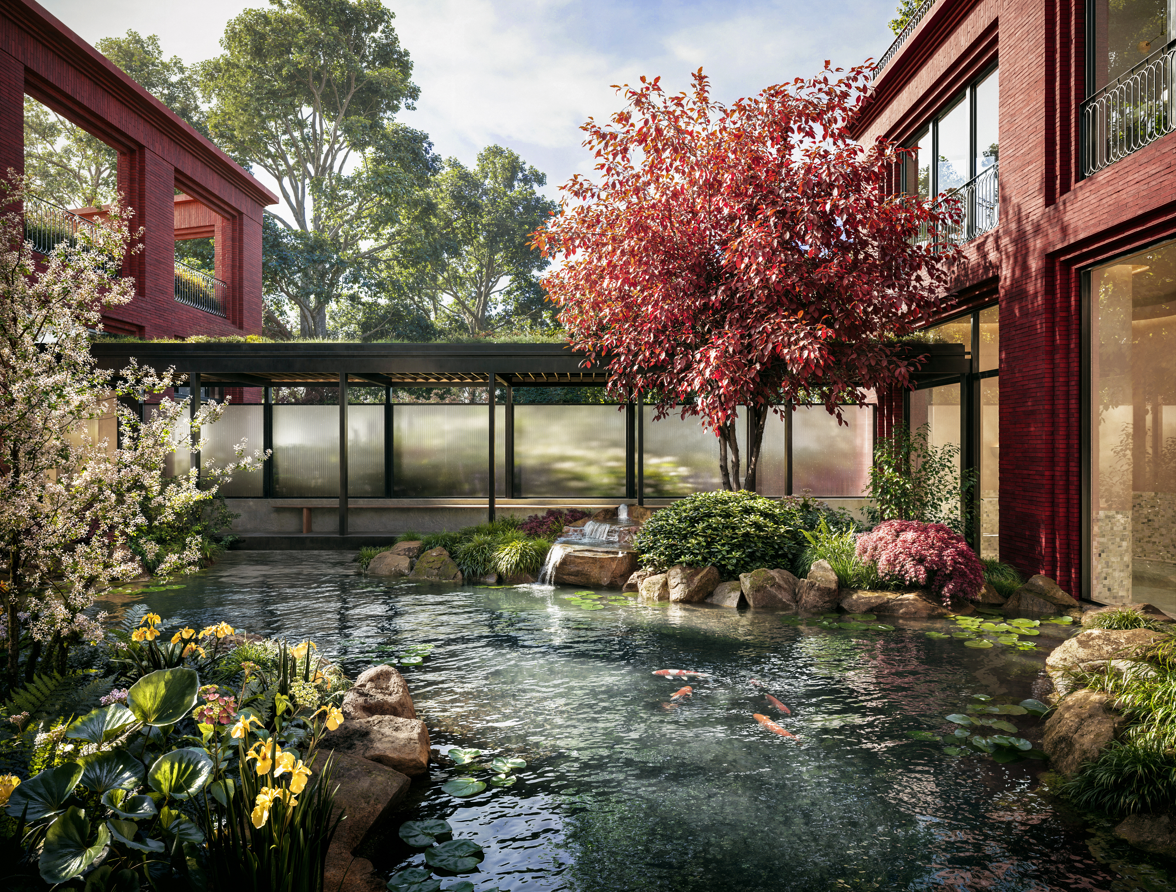 The Japanese Garden at The Capston Nine Elms.