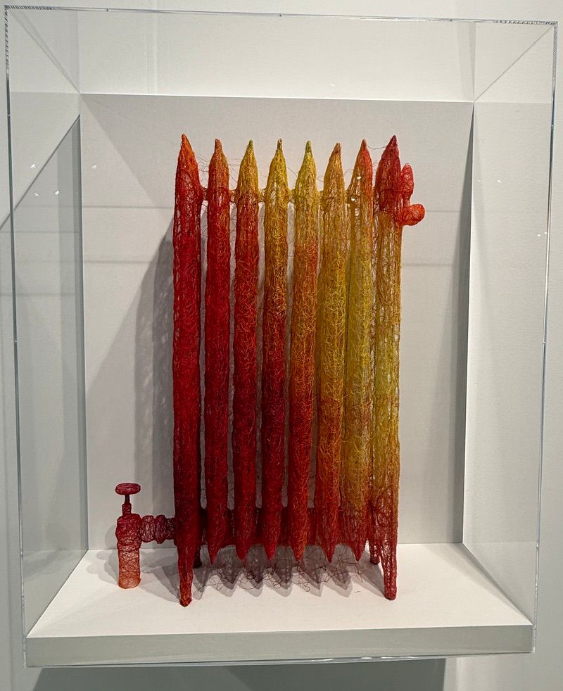 Do Ho Suh with his piece Radiator showing at Frieze Fair 2025.