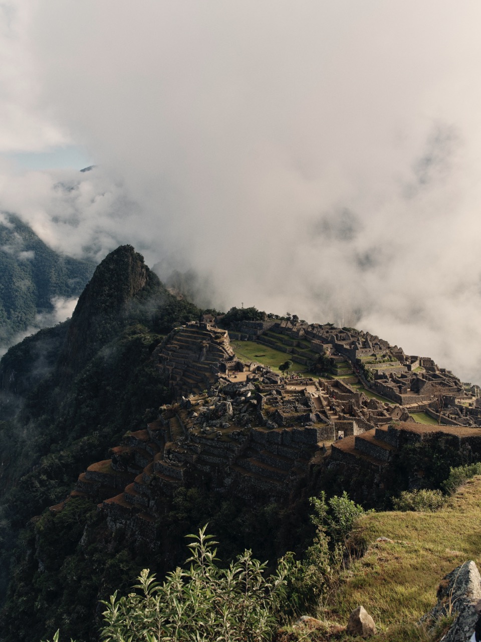 View from the luxury train Machu Picchu.