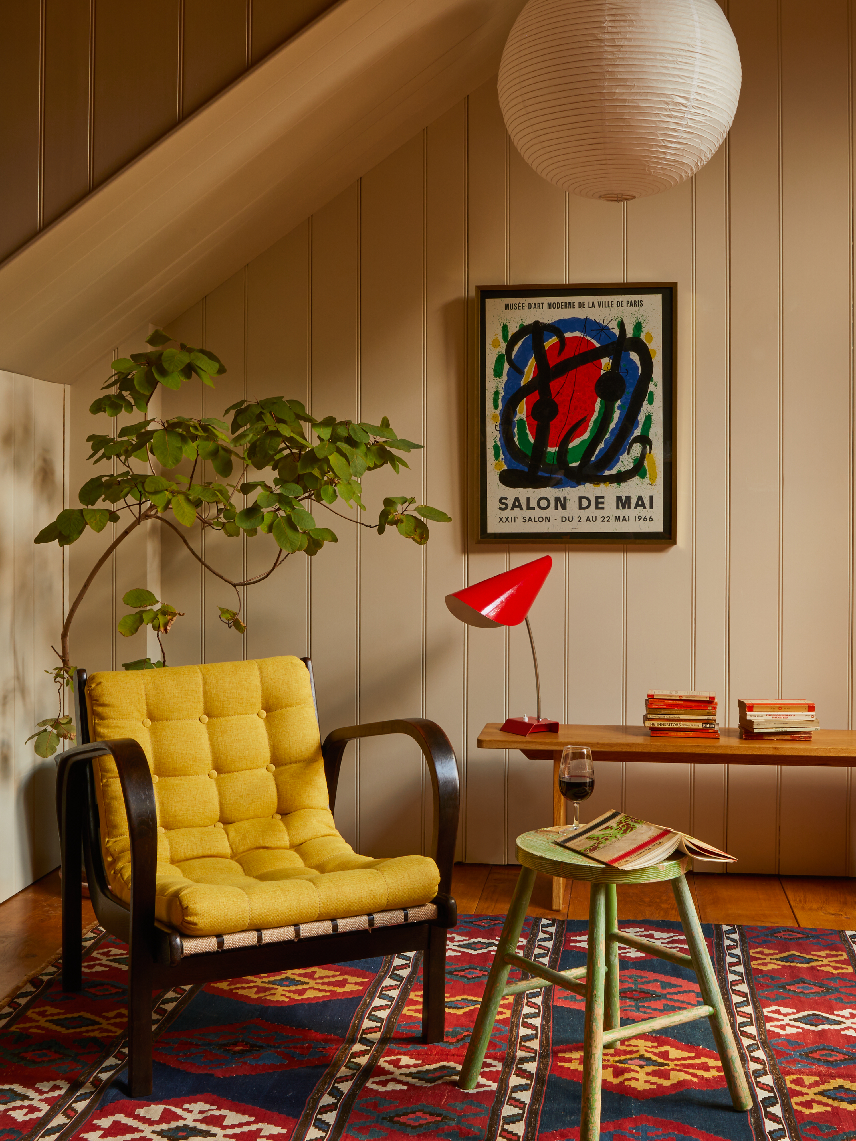 Yellow chair Vinterior Sandrine Zhang Ferron. 