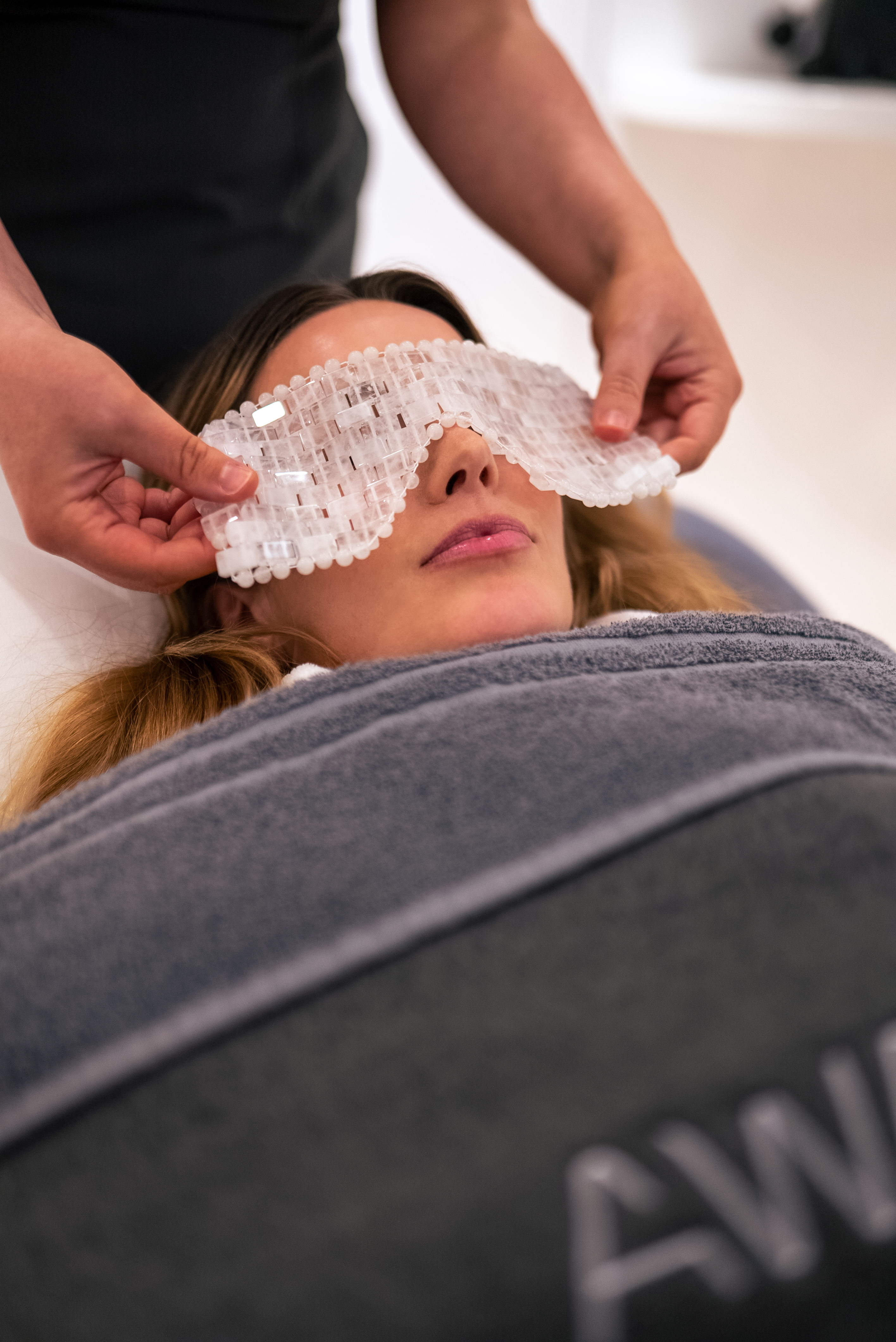 Caggie Dunlop W Hotel spa treatment. 