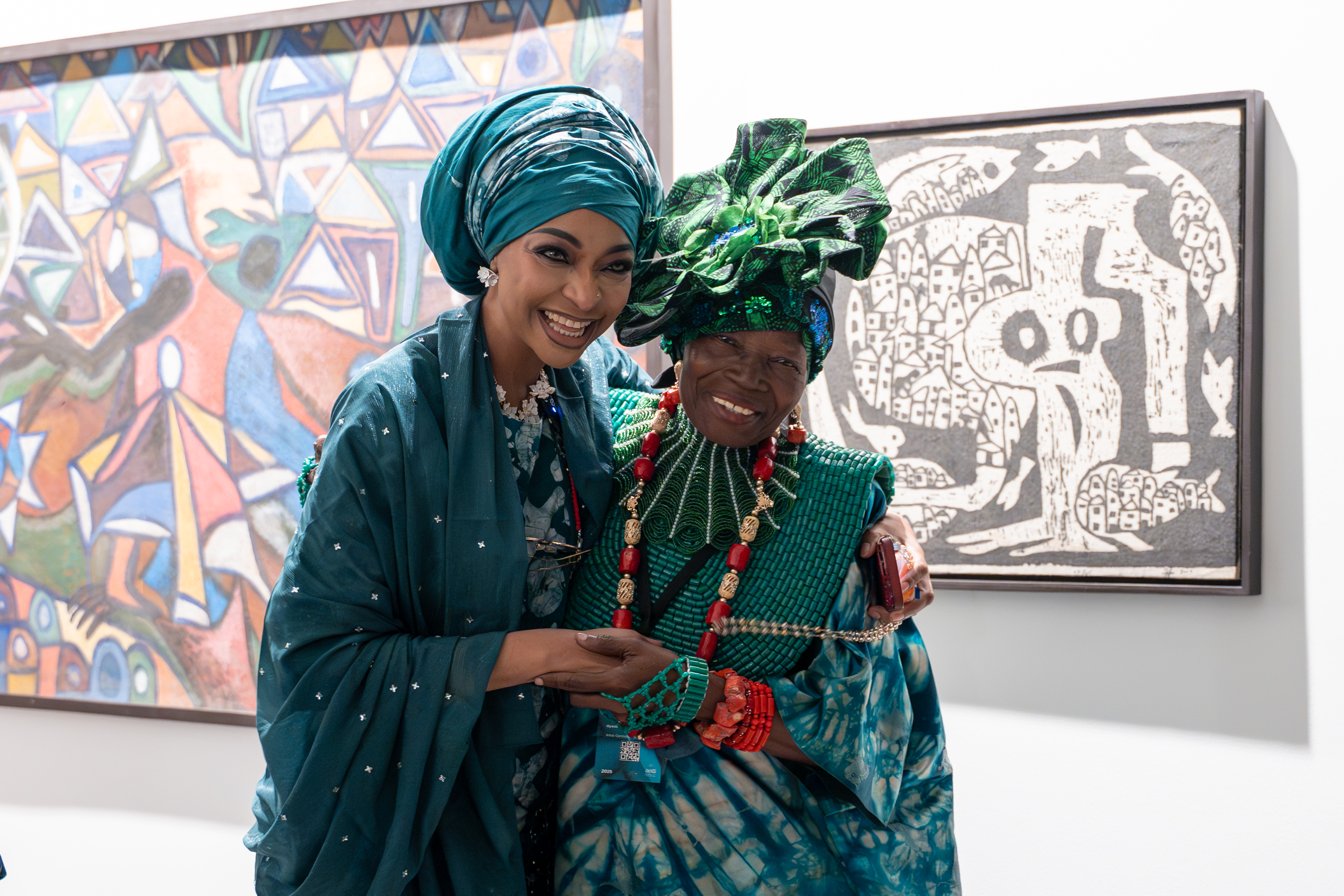 Nigerian delegation at the Abu Dhabi Art Fair. 