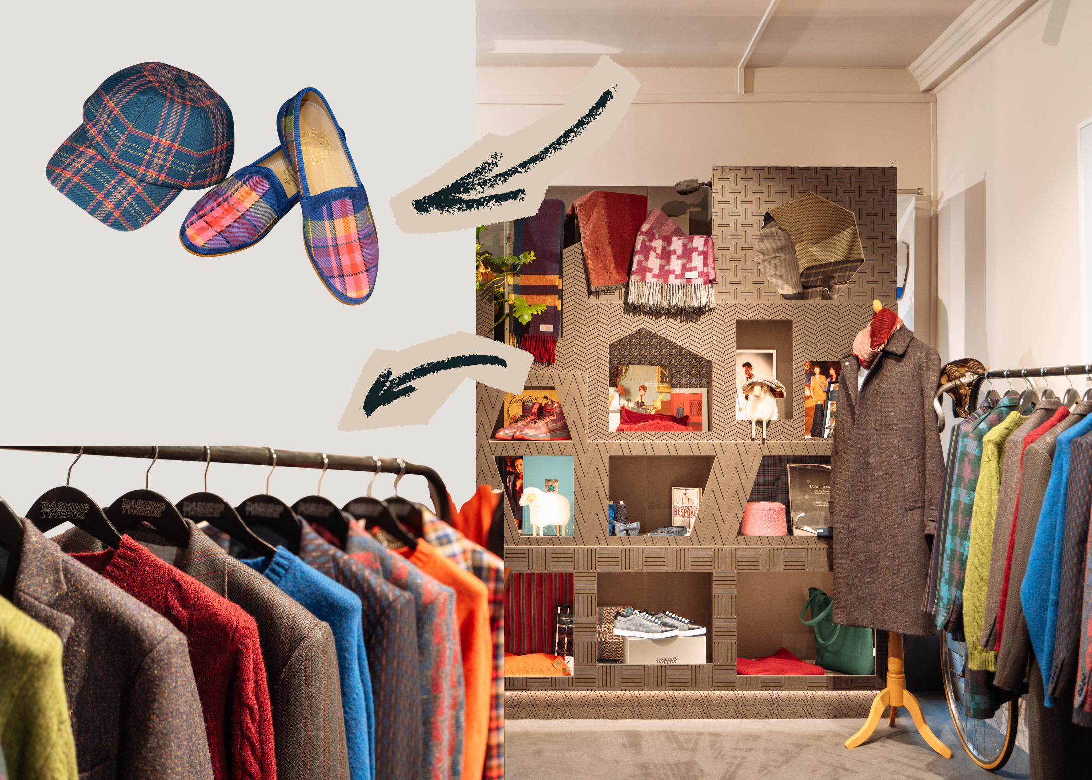 Festive Shopping on Chiltern Street at Dashing Tweeds.