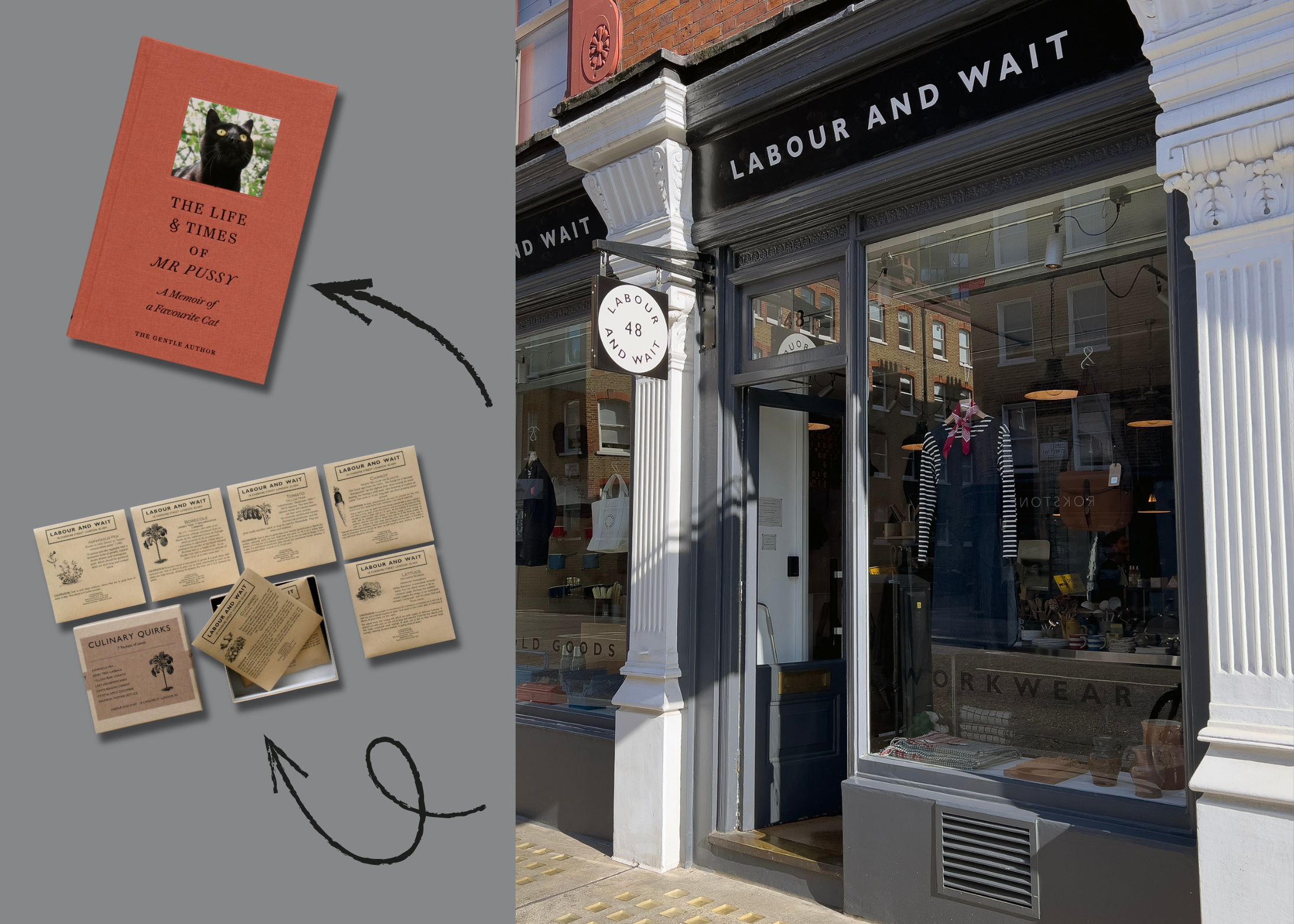 Chiltern Street Christmas Shopping at Labour and Wait.