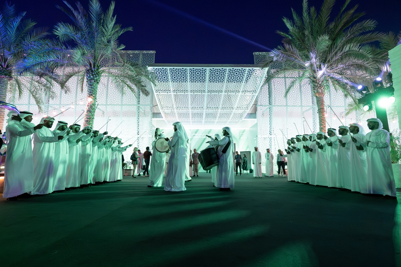 Opening night at Abu Dhabi Art Fair. 