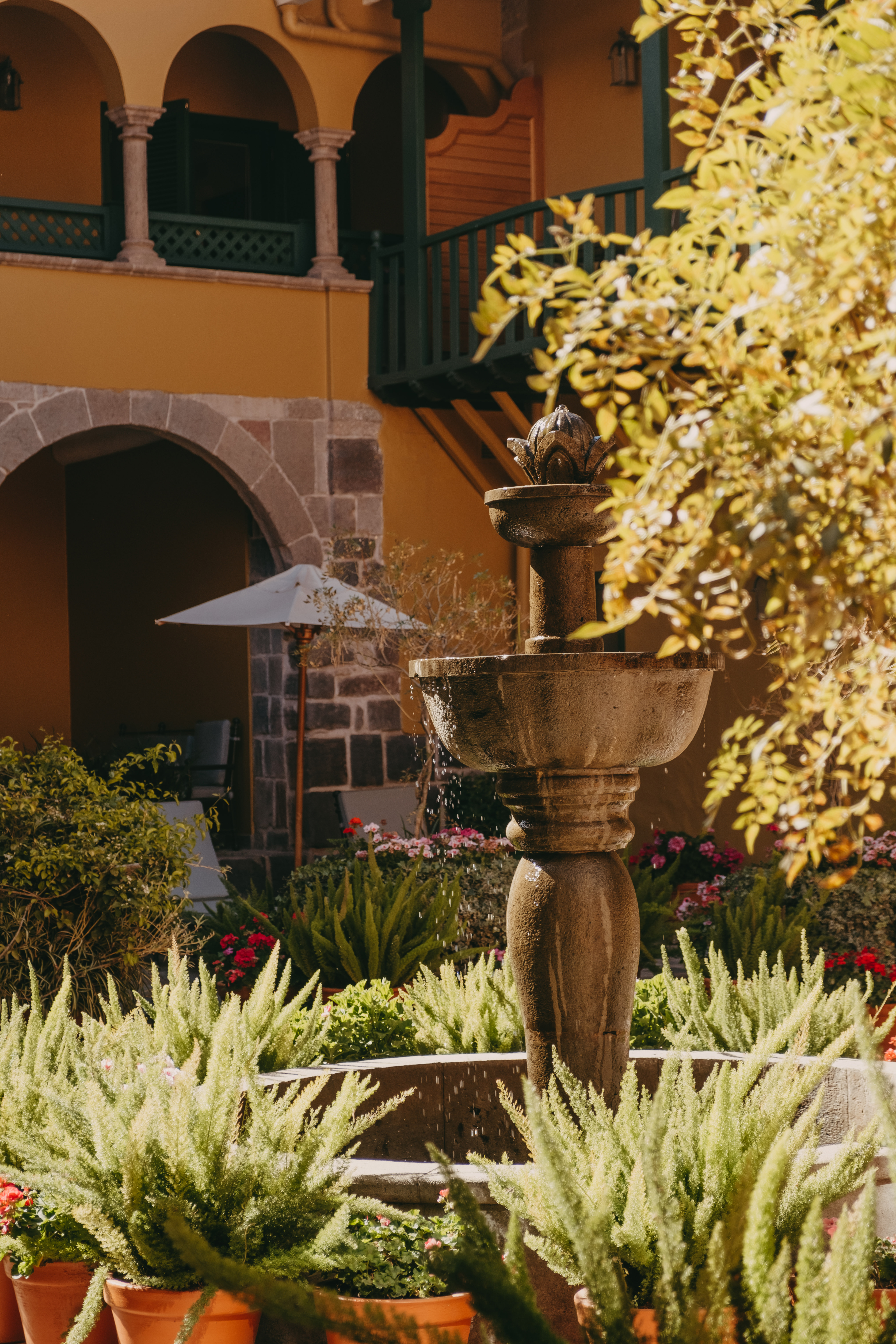 Belmond luxury train to Machu Picchu and hotel.