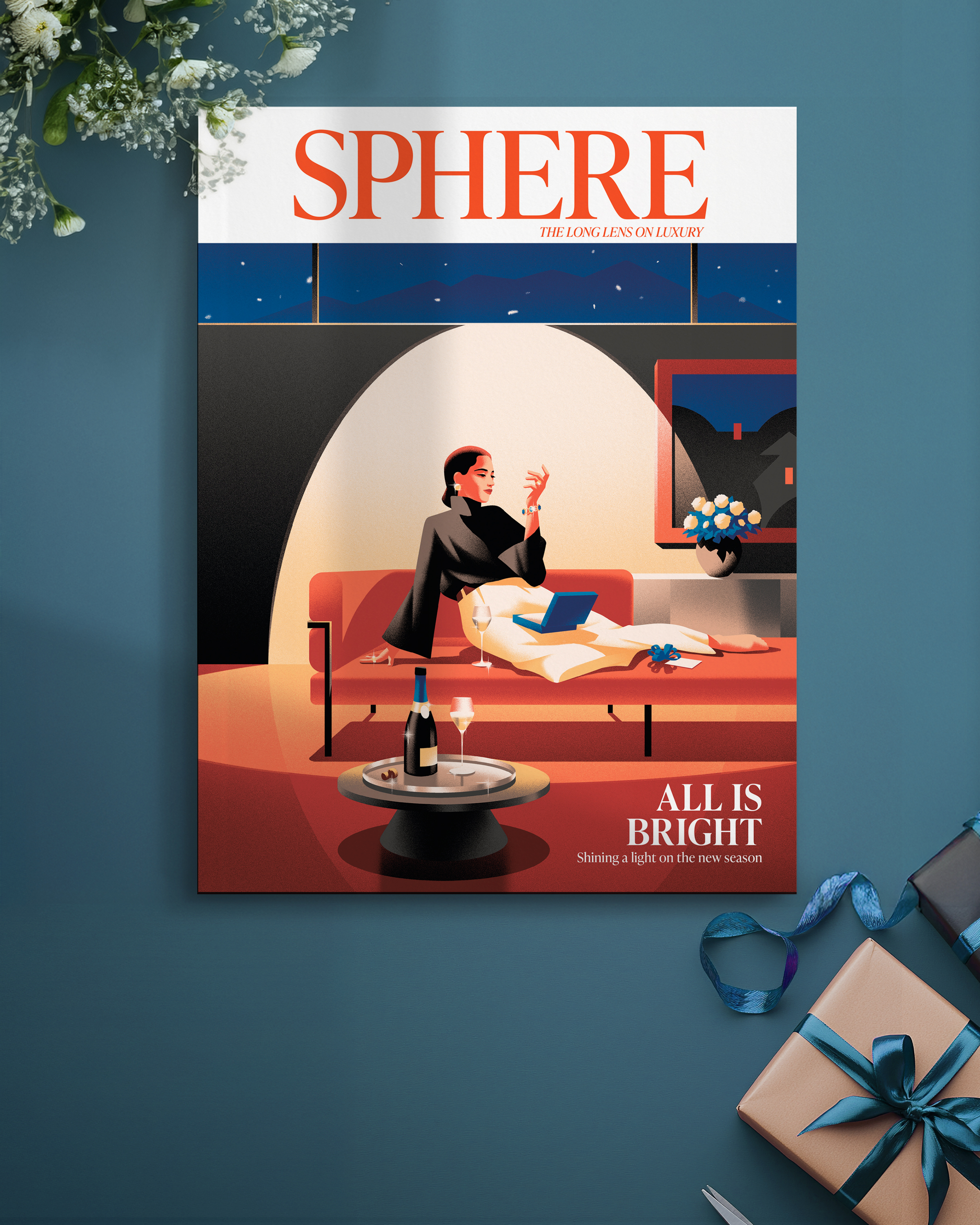 SPHERE winter magazine cover.