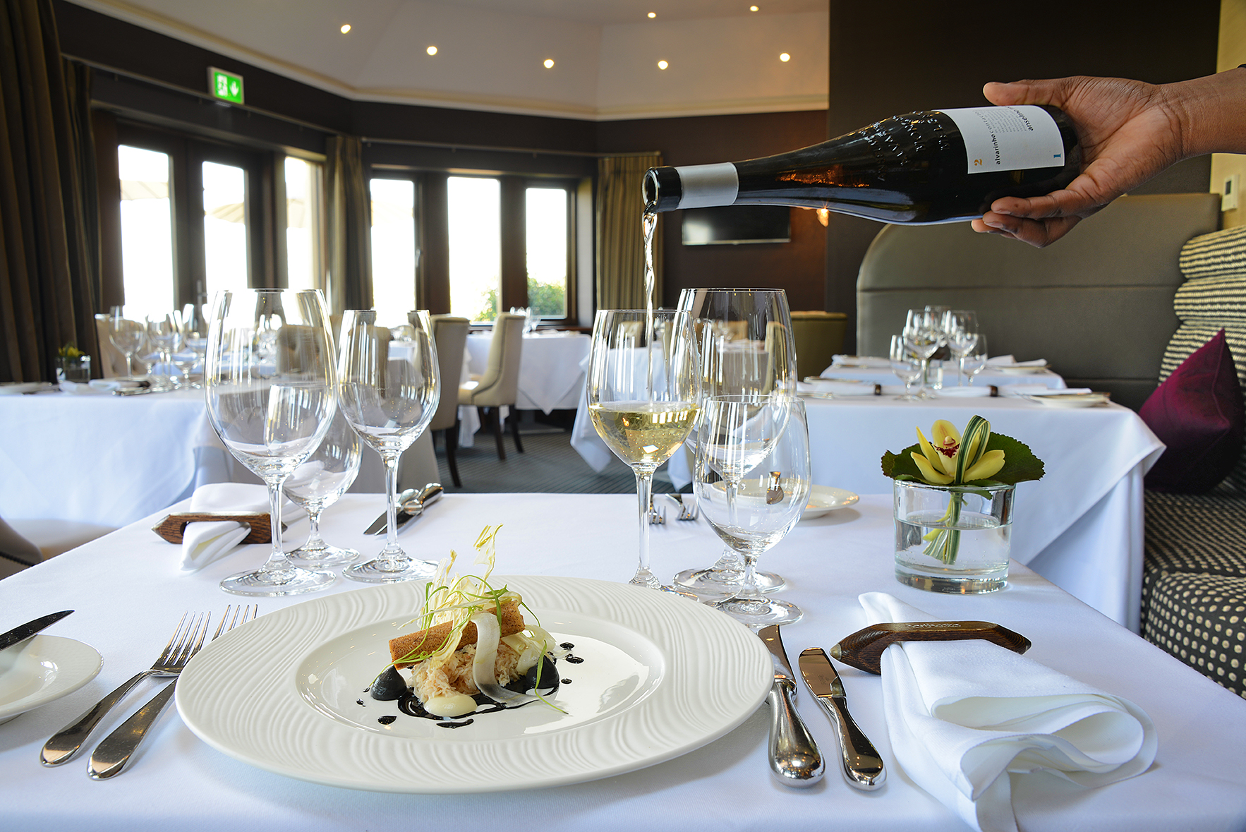 Michelin-star chefs restaurant. 