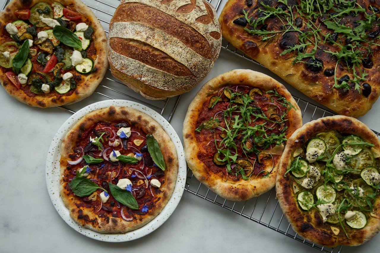 Pizzas from a plant-based chef. 