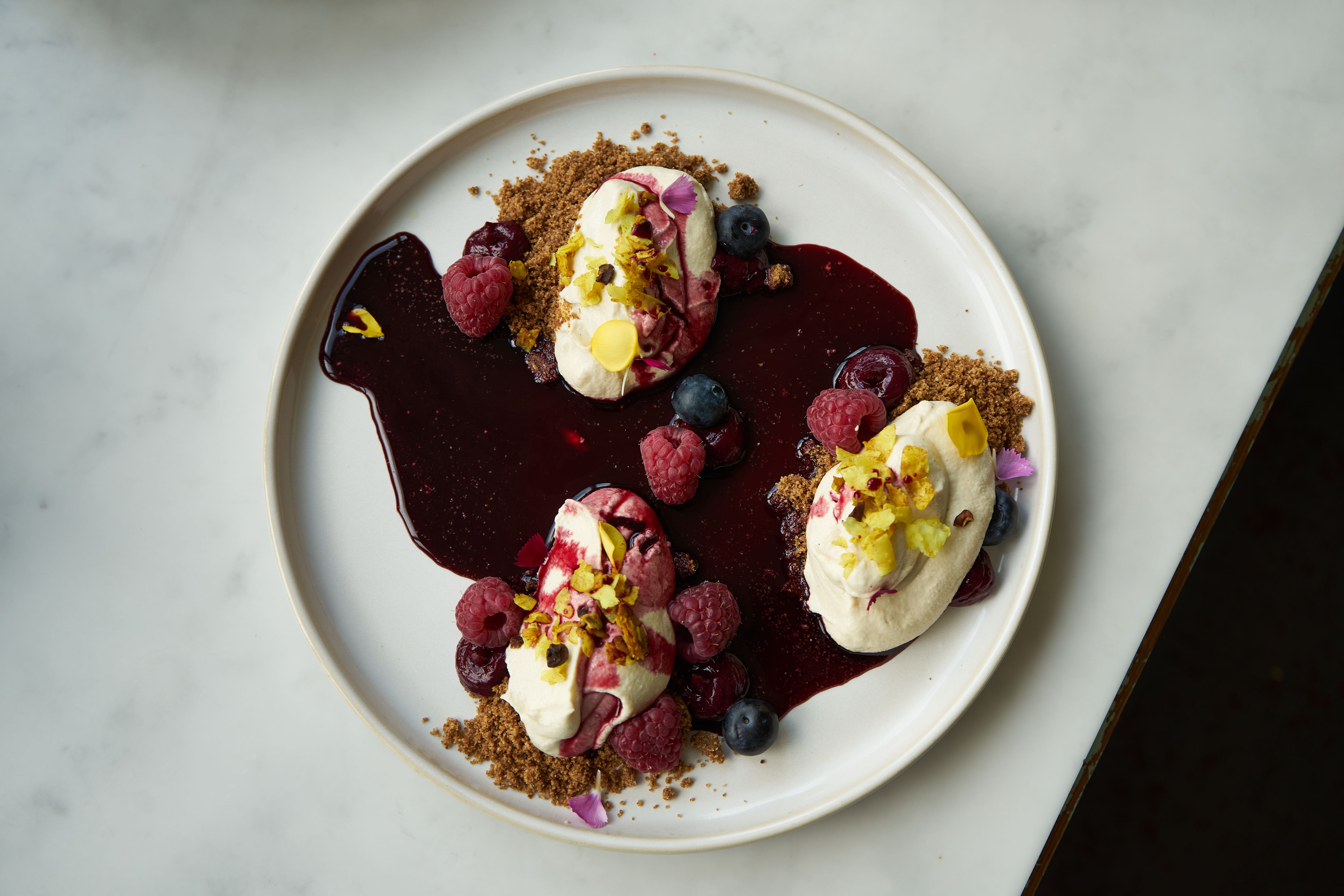 Dessert by a plant-based chef.