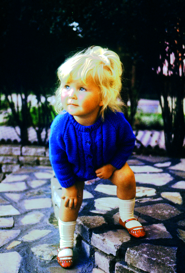 Lady Mayor Sue Langley as a child. 