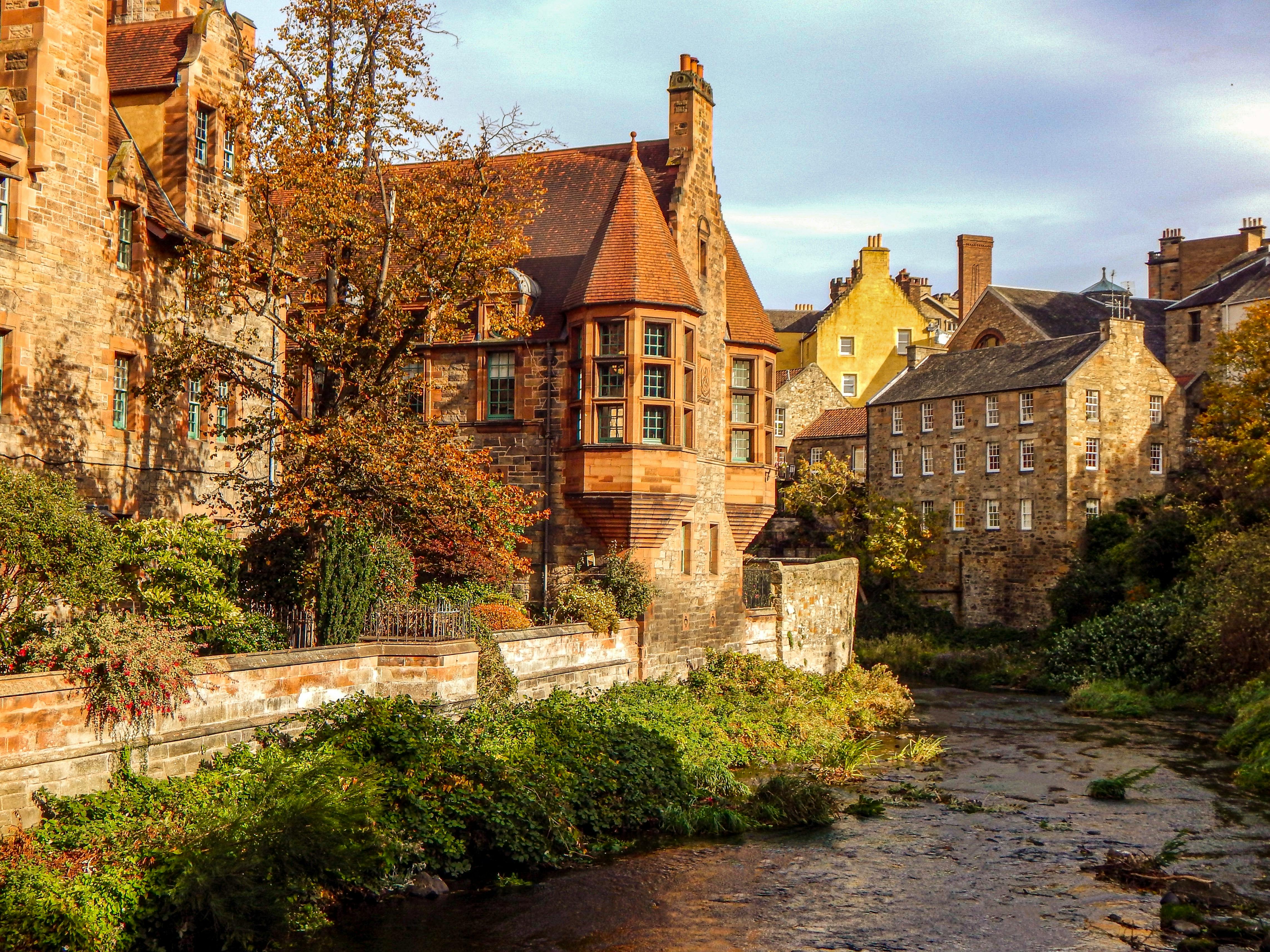 Dean village, weekend in Edinburgh.