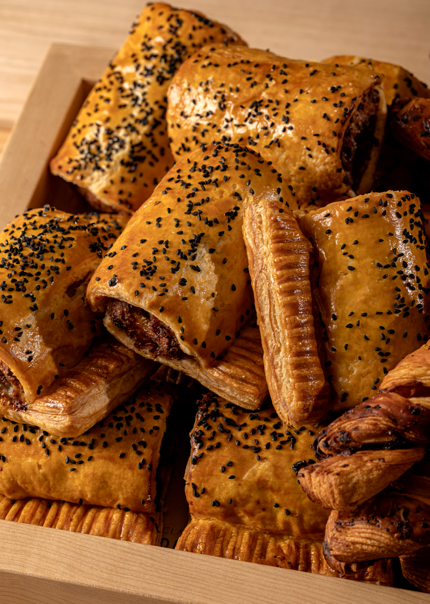 Claridge's Bakery sausage rolls. 