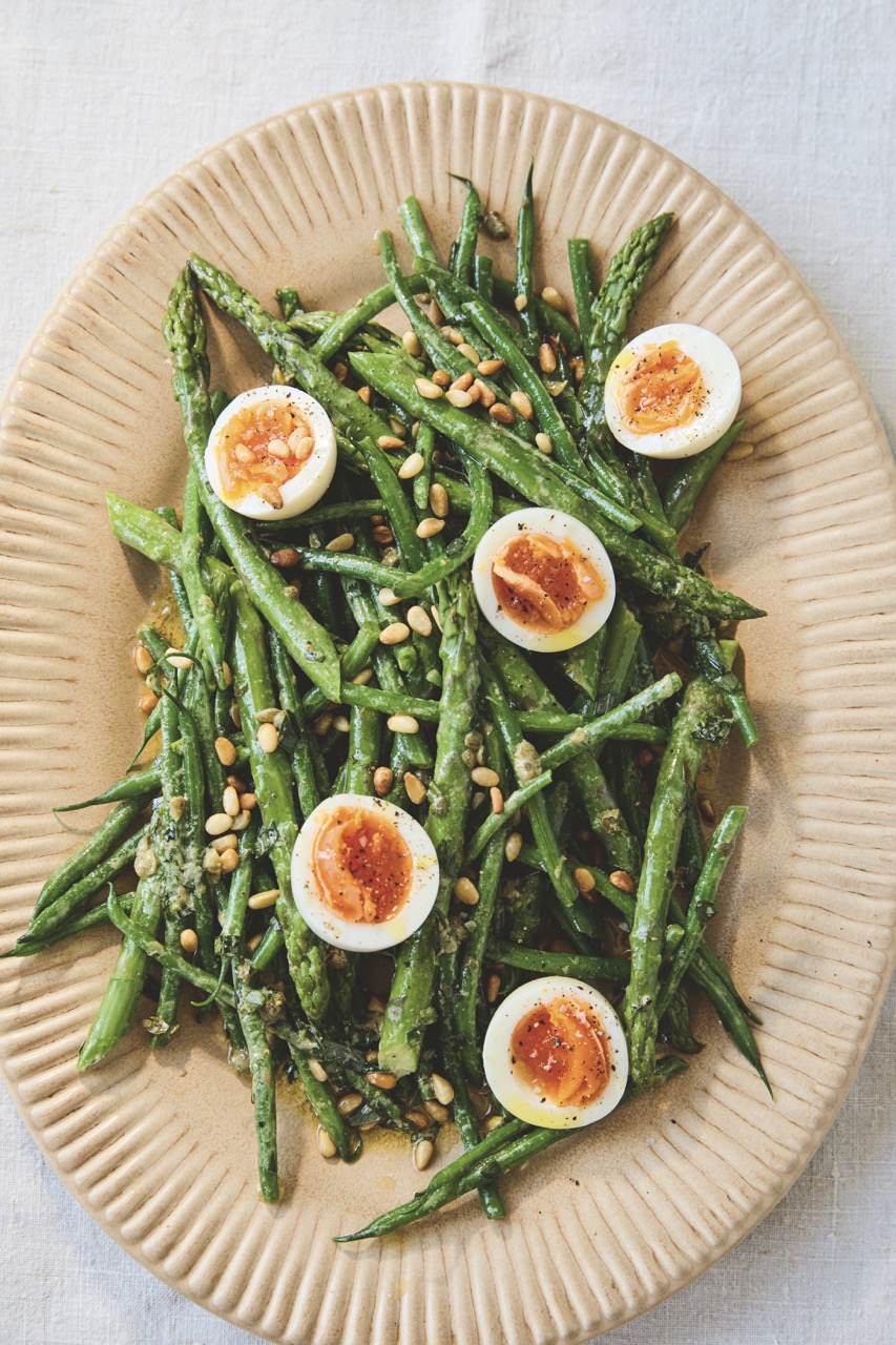 Asparagus salad, Alexandra Dudley cookbook.