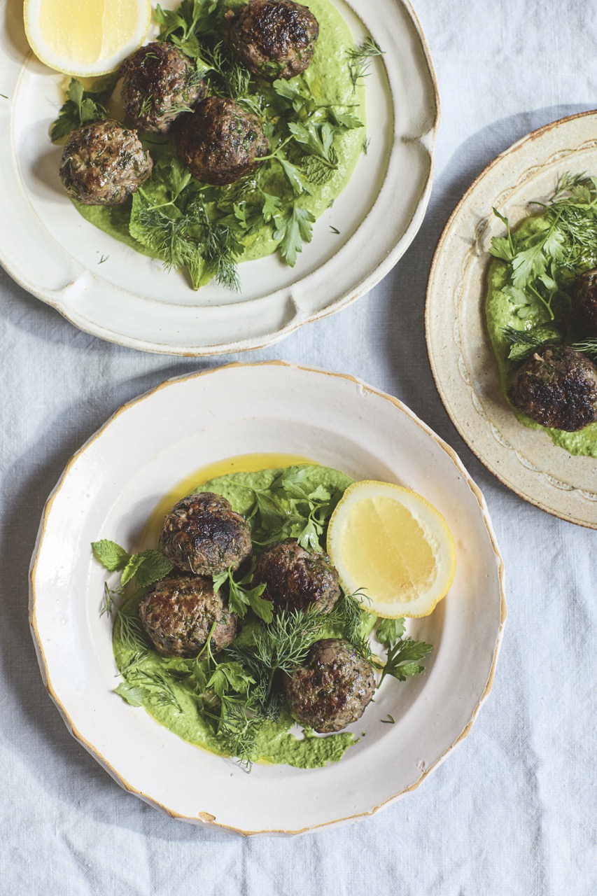 Meatballs Alexandra Dudley cookbook.