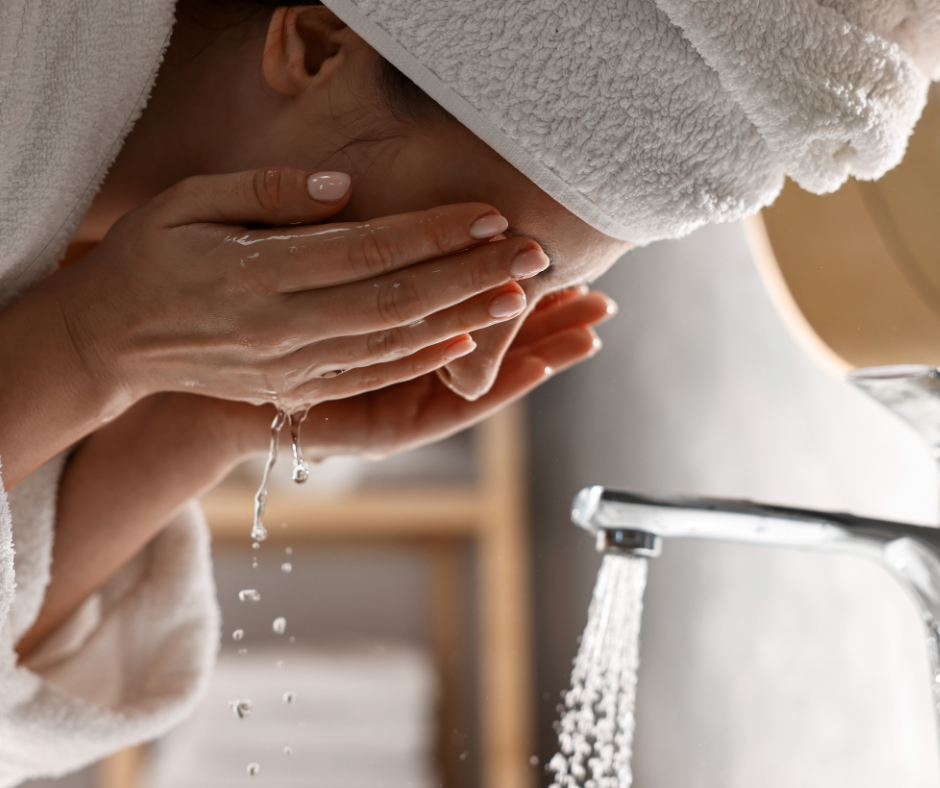 Water washing AI skincare. 