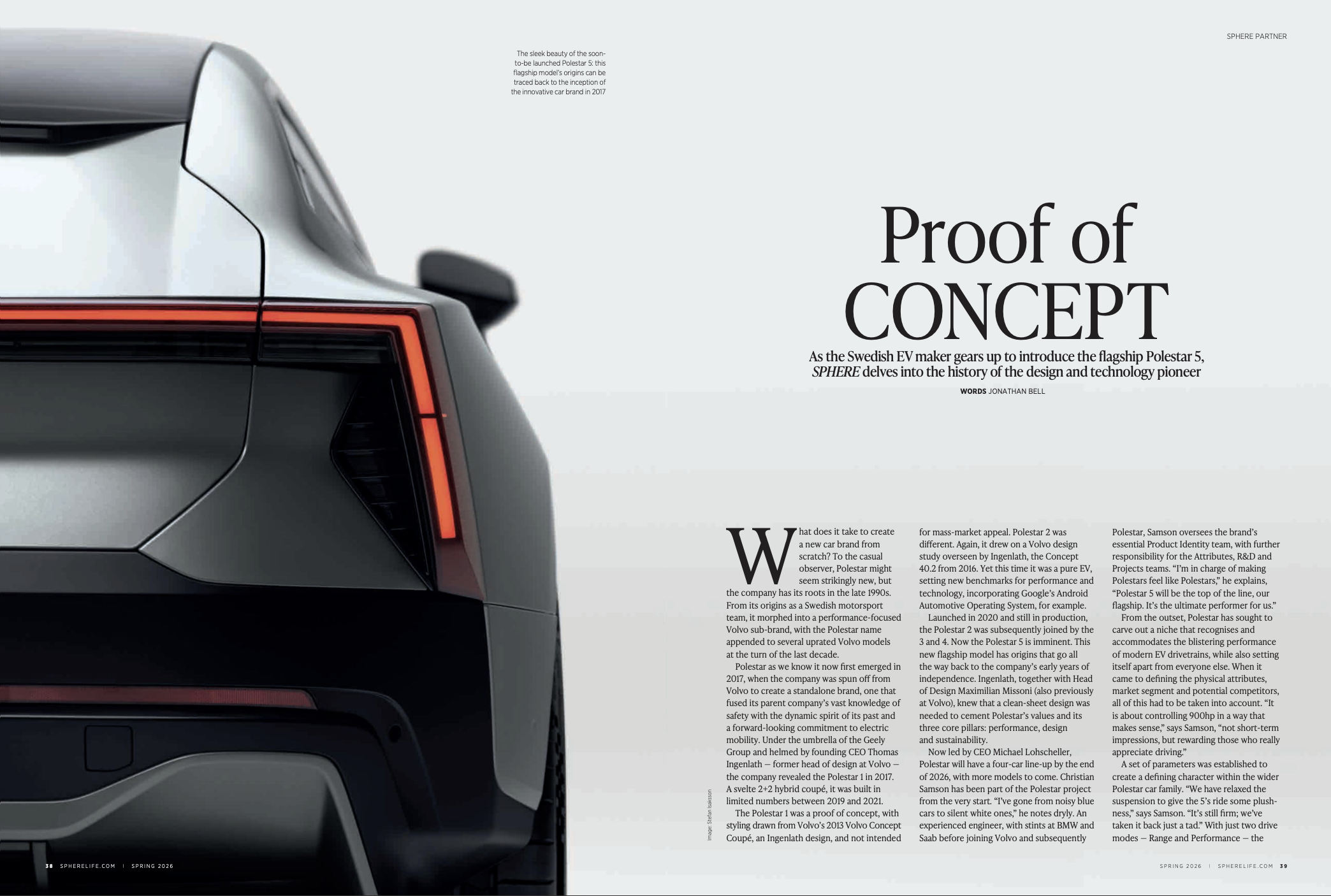 Polestar SPHERE spring magazine. 