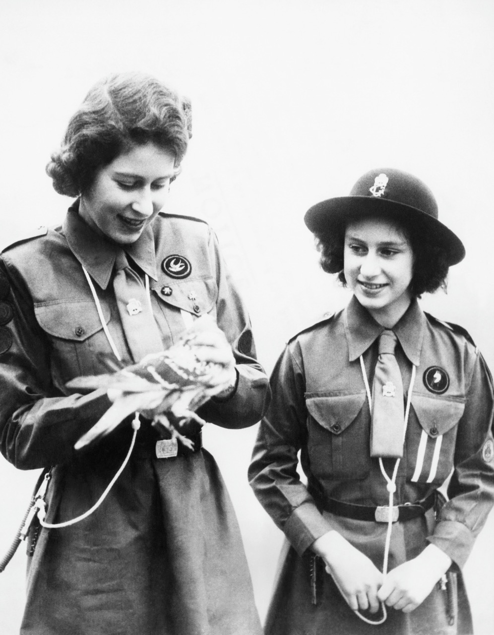 Girl guide Queen Elizabeth II. 