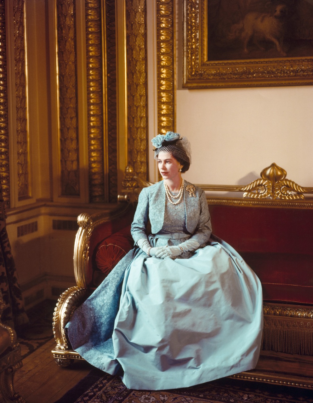 Queen Elizabeth's Royal Fashion has gone through decades of styles. V&A.