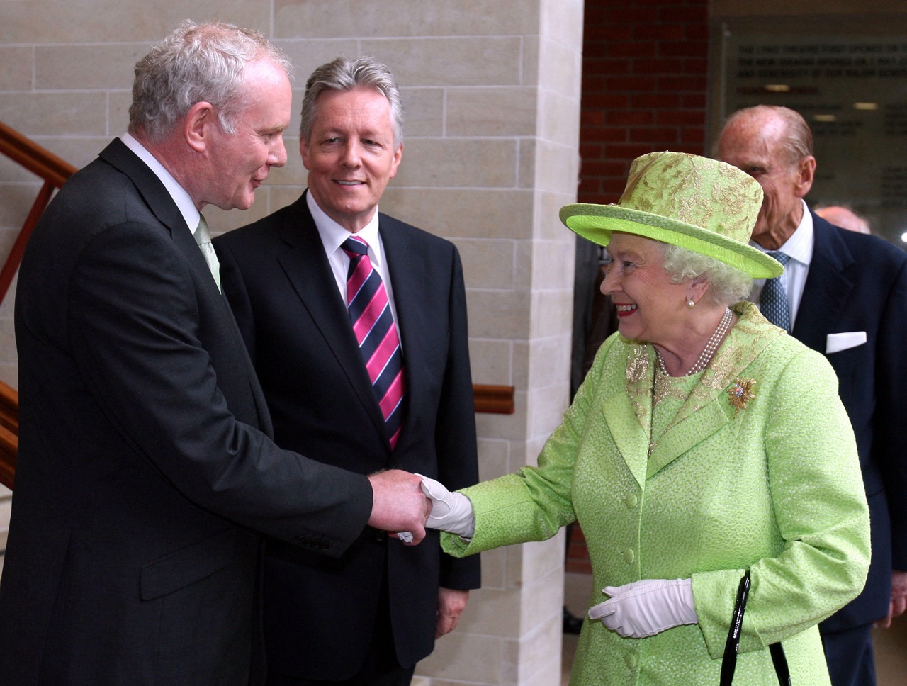 Queen Elizabeth II handshake. 