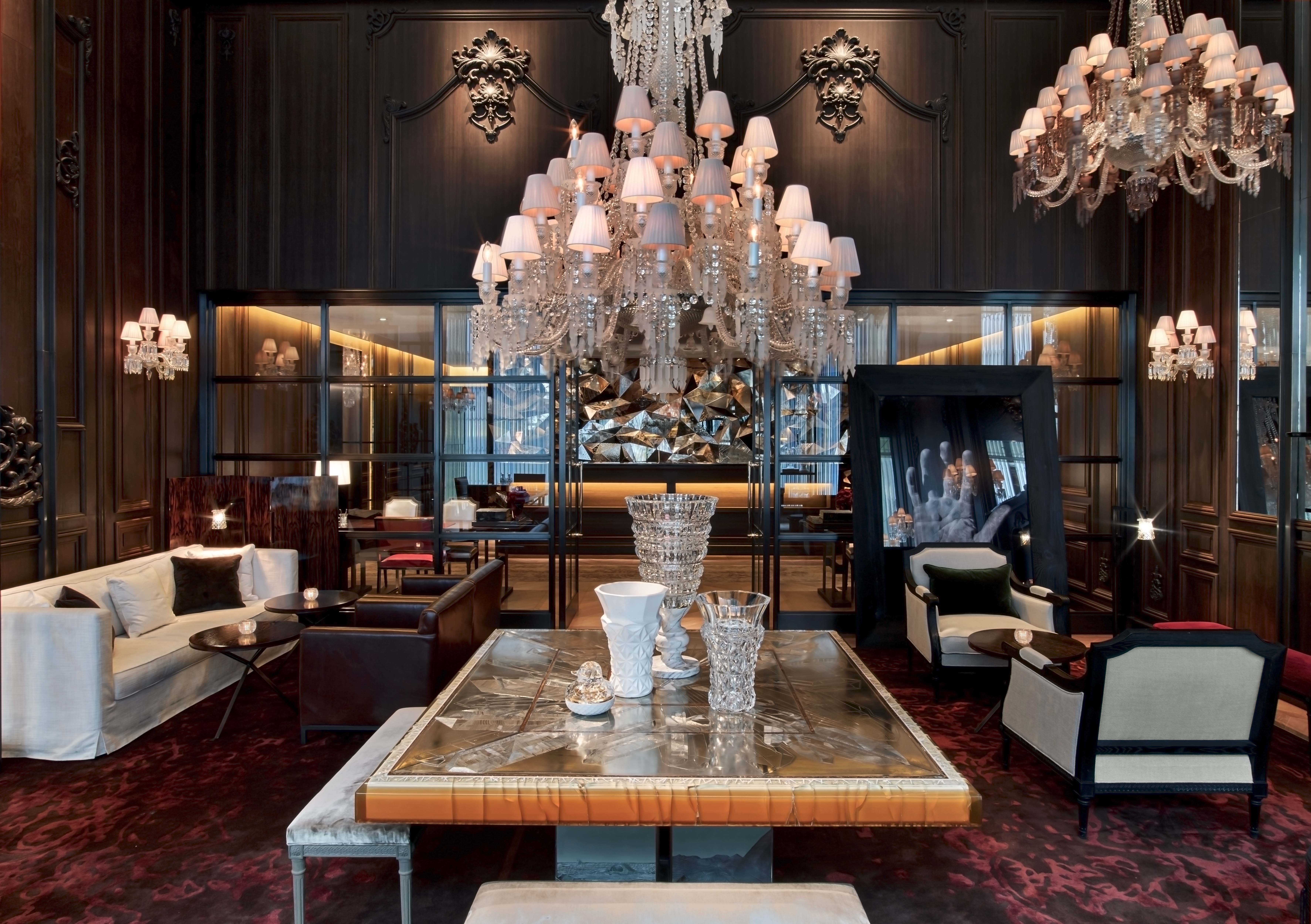Petit salon, Baccarat Hotel New York. 