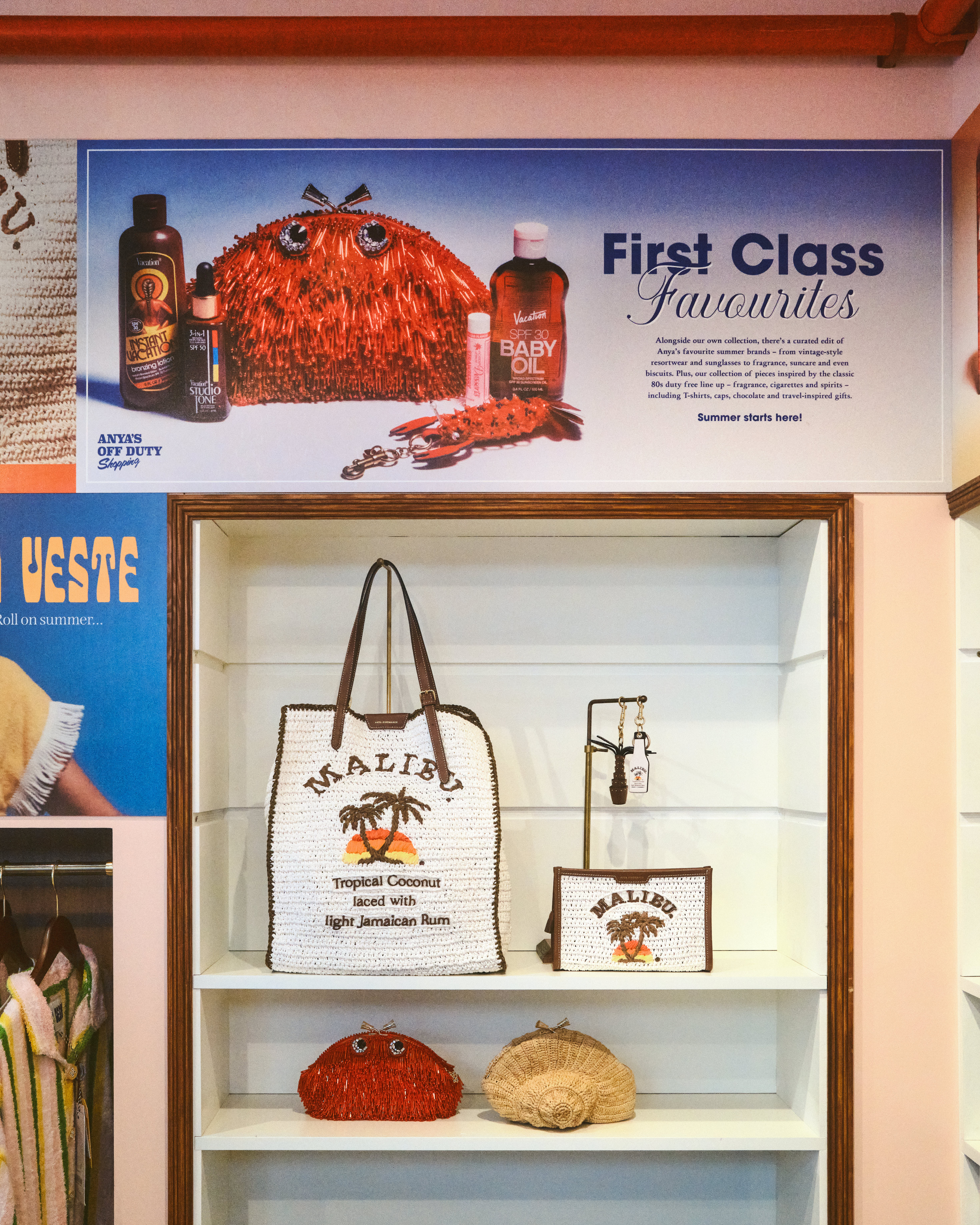Anya Hindmarch bags in store. 