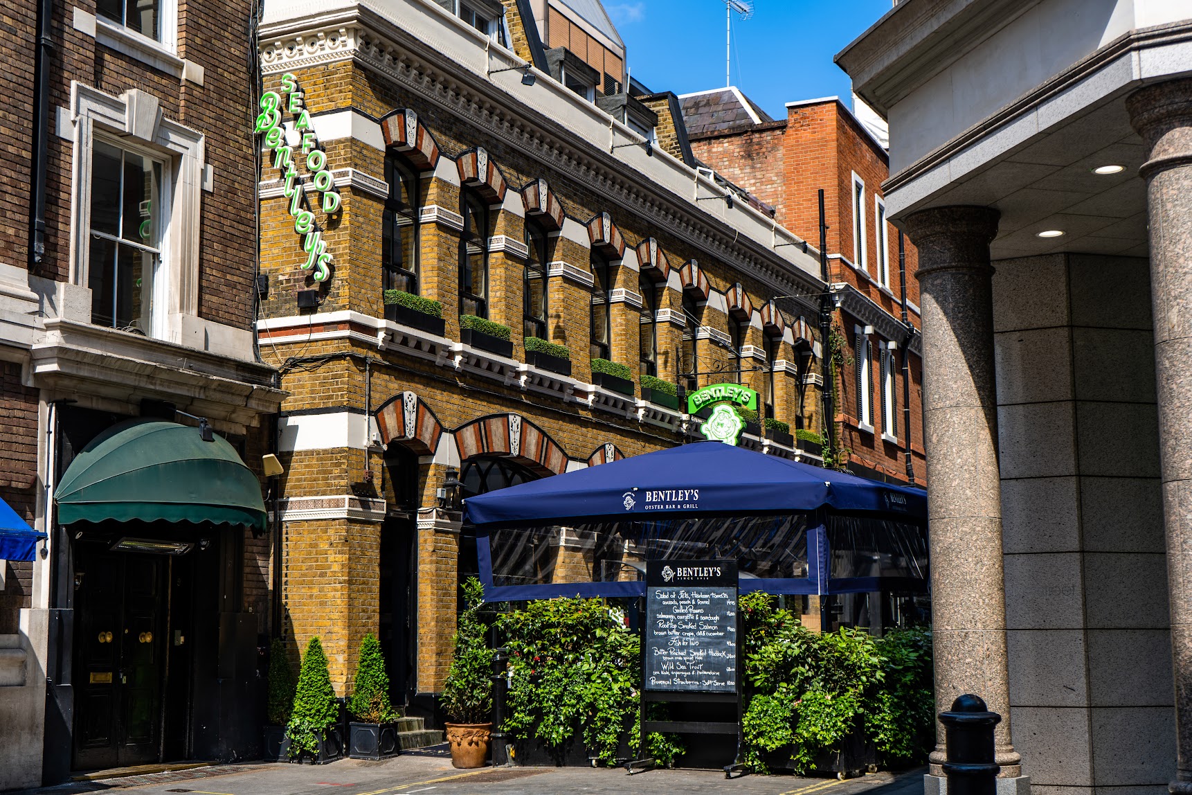 Bentley's Summer terrace near Regent Street