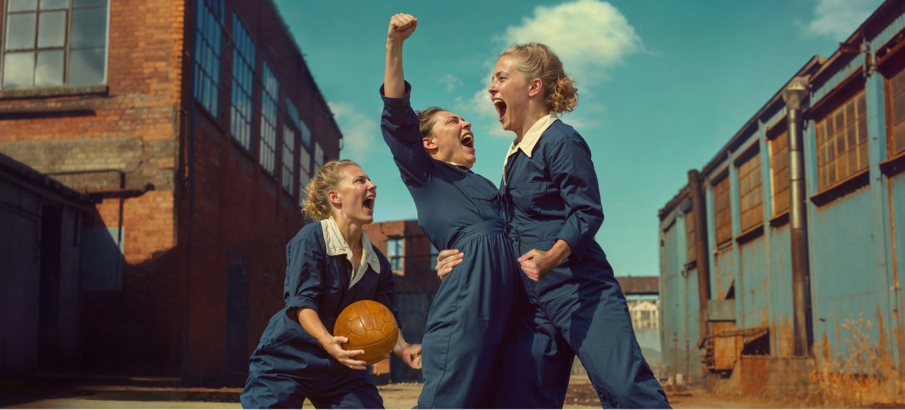 Ladies football club London theatre.