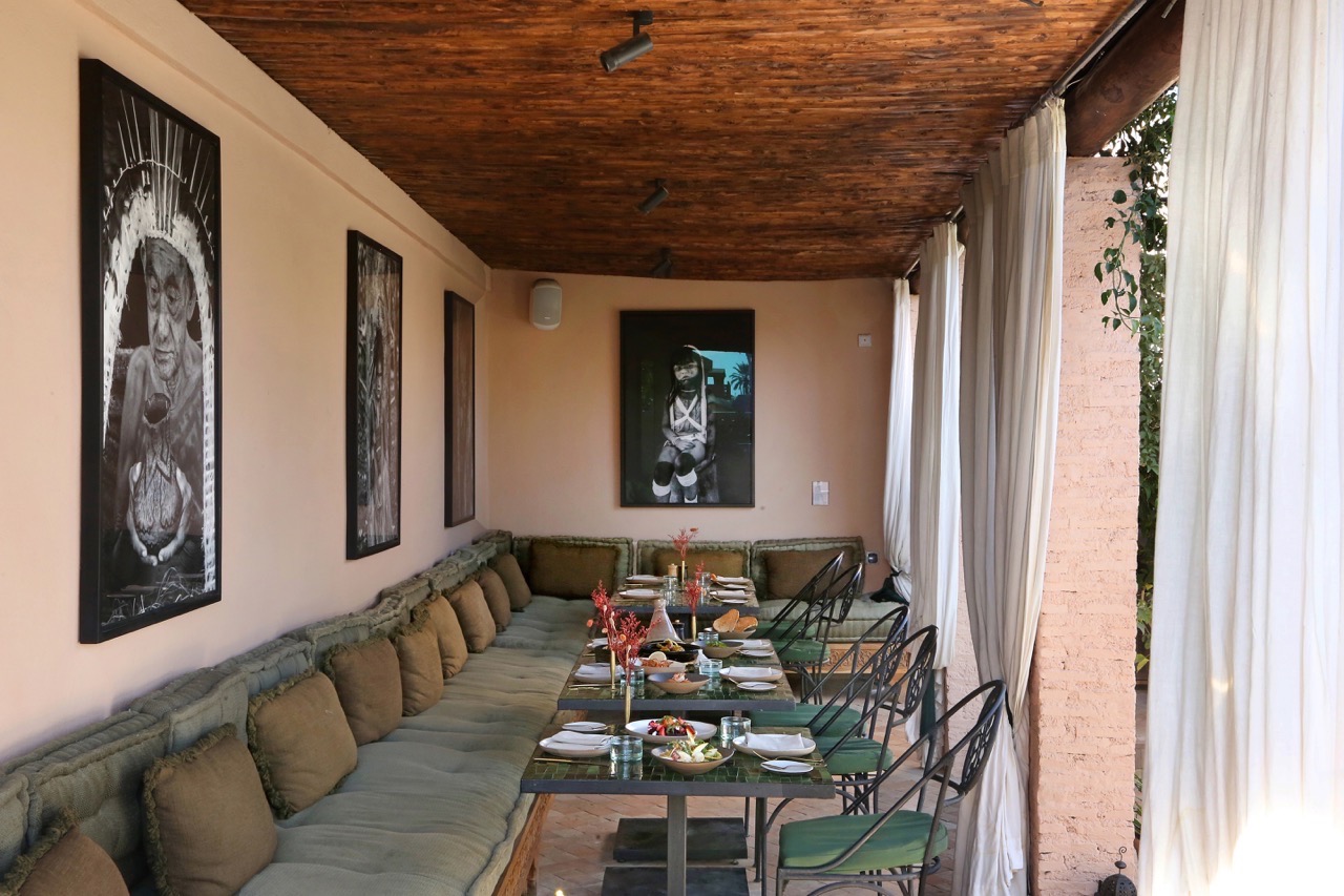 Dining at IZZA Marrakech.