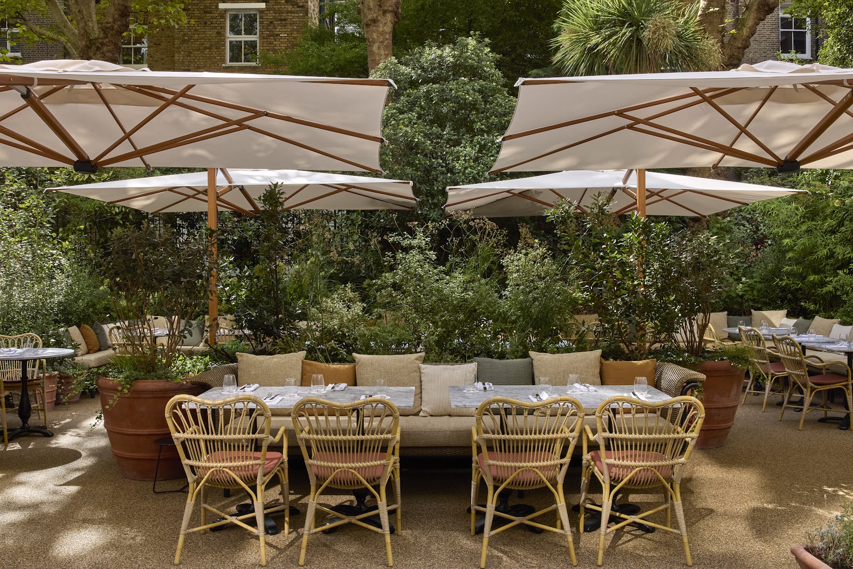 Pippin's in Earl's Court has a secret courtyard