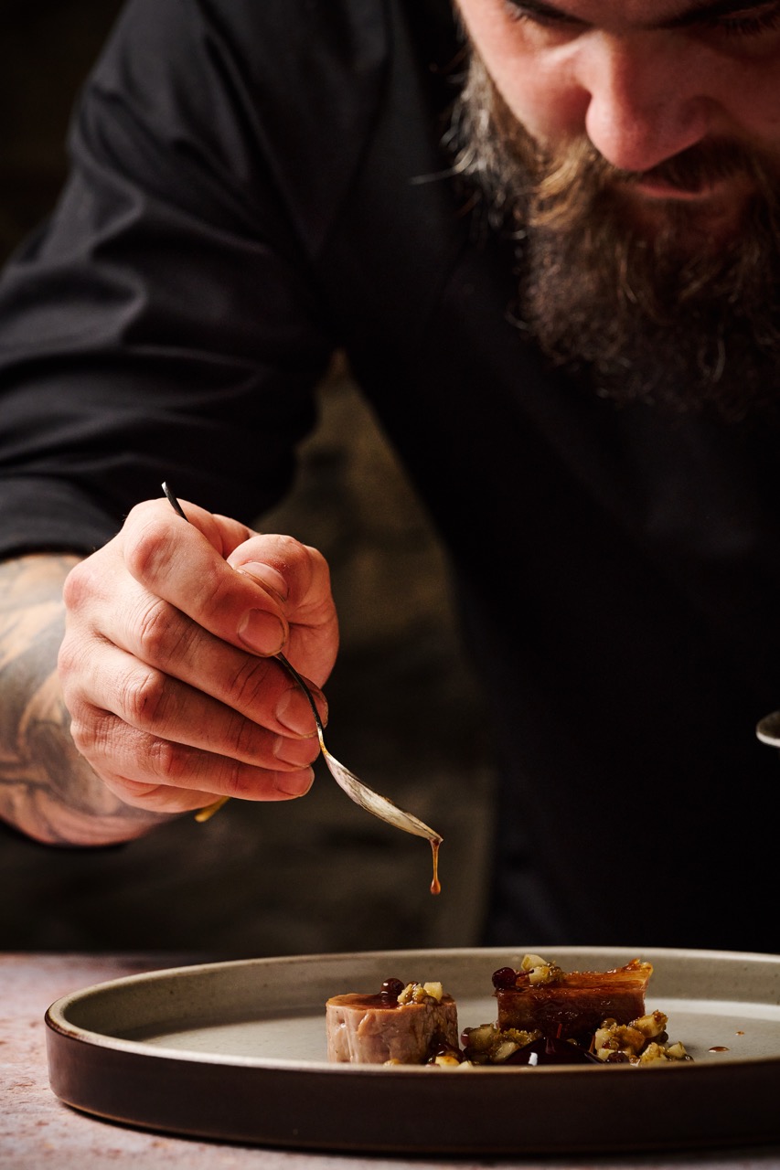 Plating at Guernsey restaurants. 