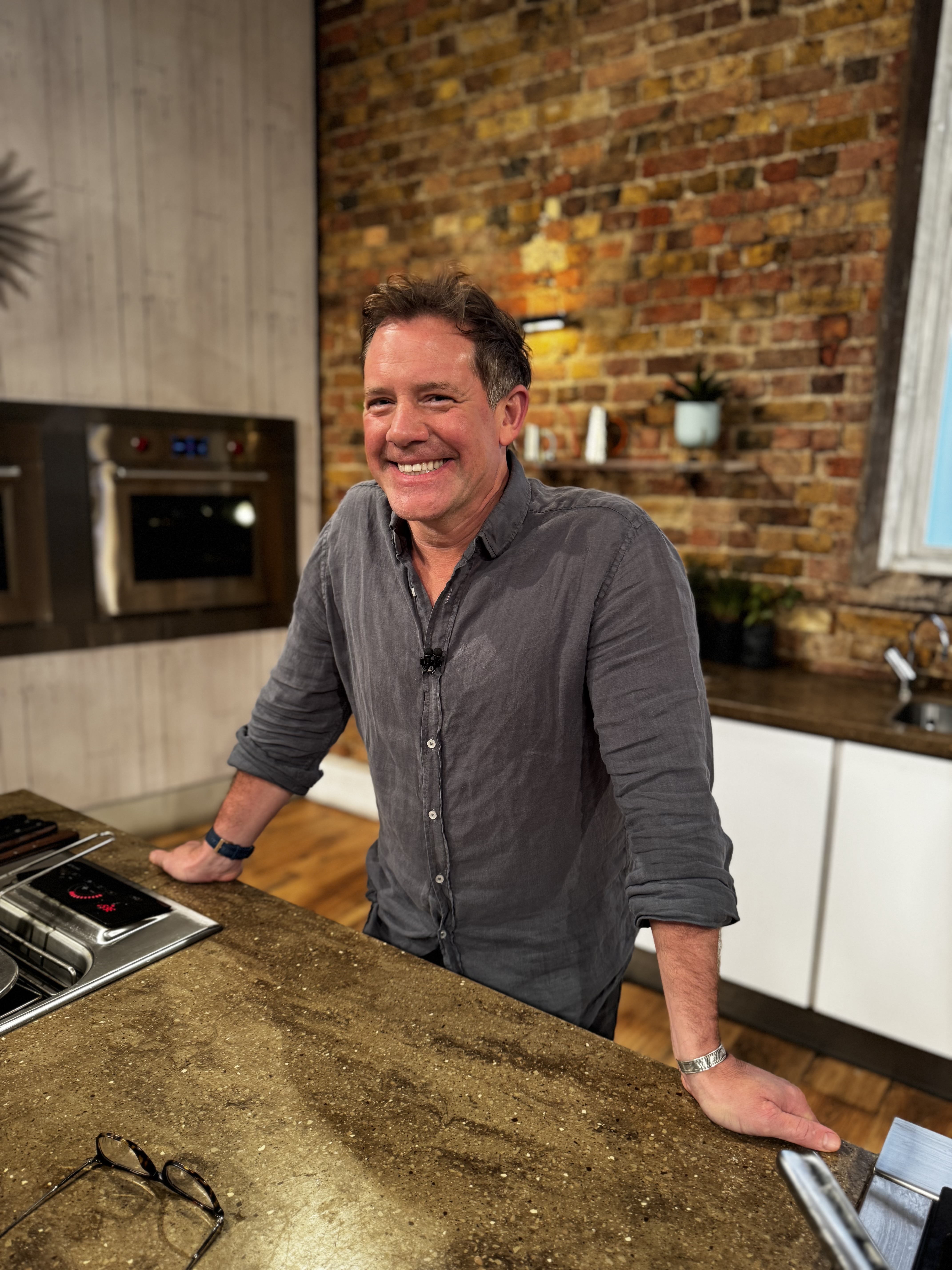 Matt Tebbutt on set. 