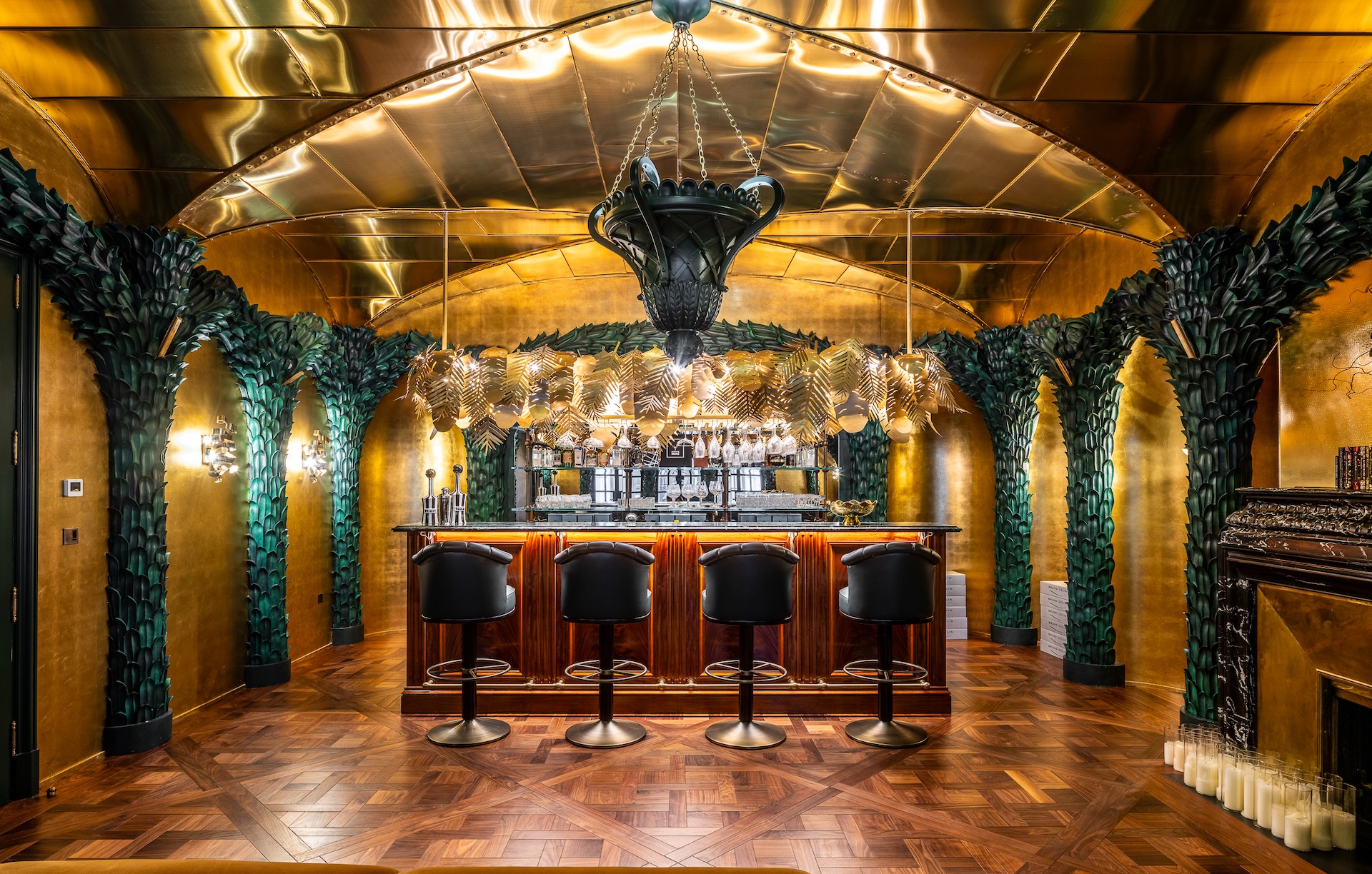 Annabel's-style Speakeasy Bar. 