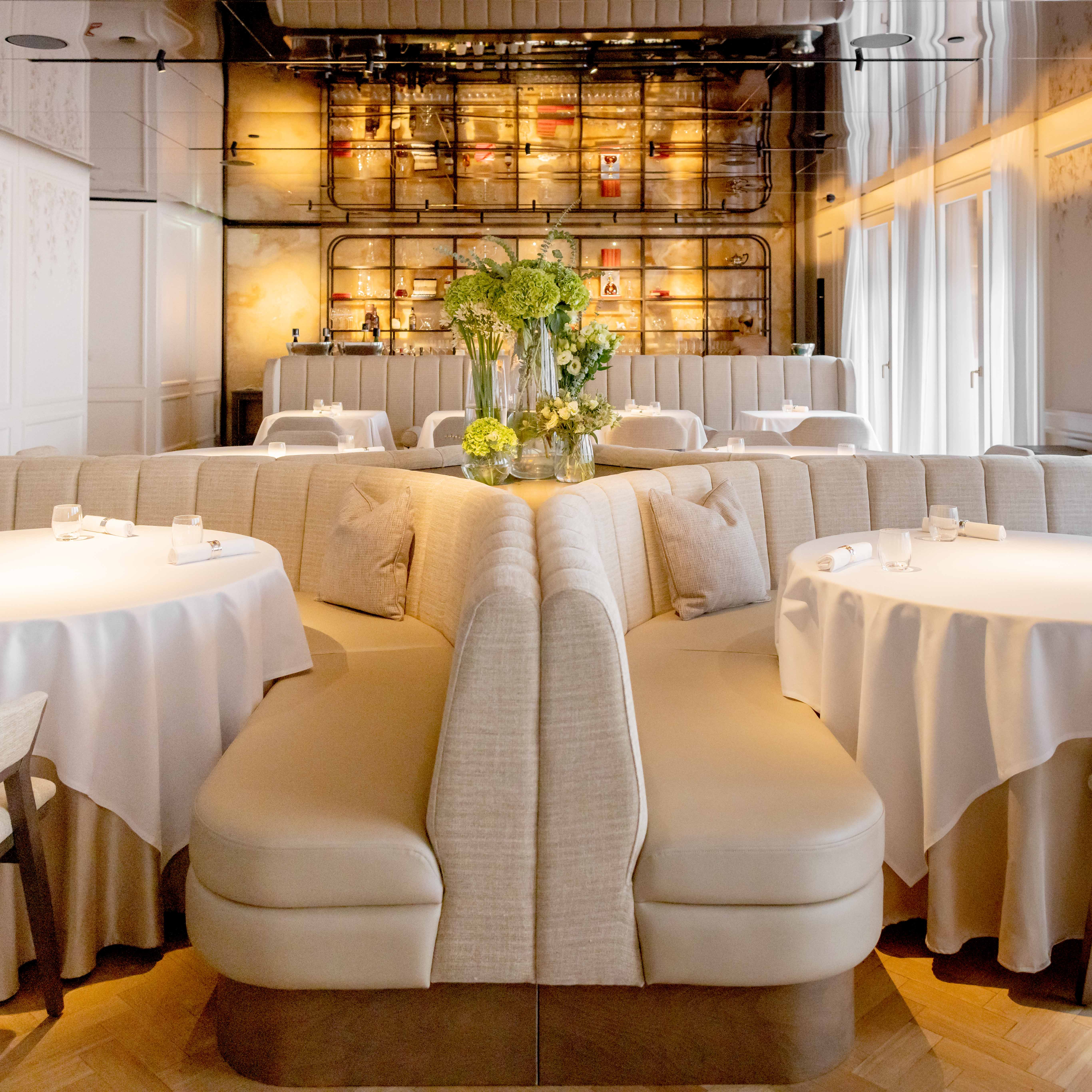Chef Alex Dilling - interiors of Hotel Café Royal. 
