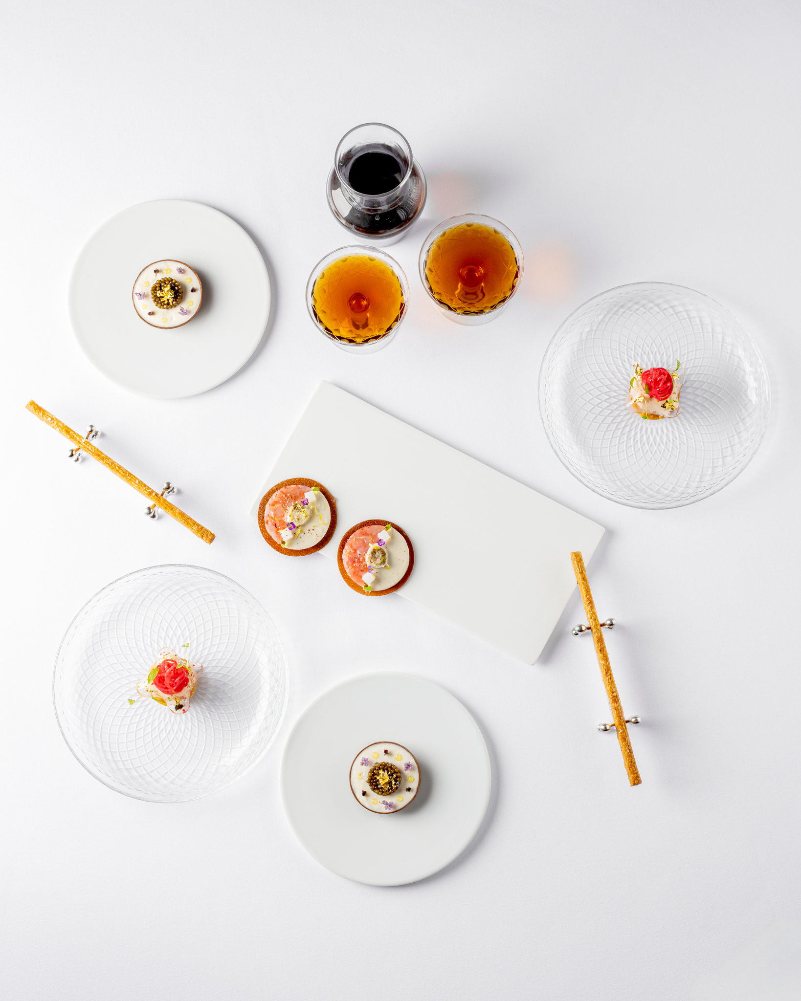 Chef Alex Dilling tasting menu. 