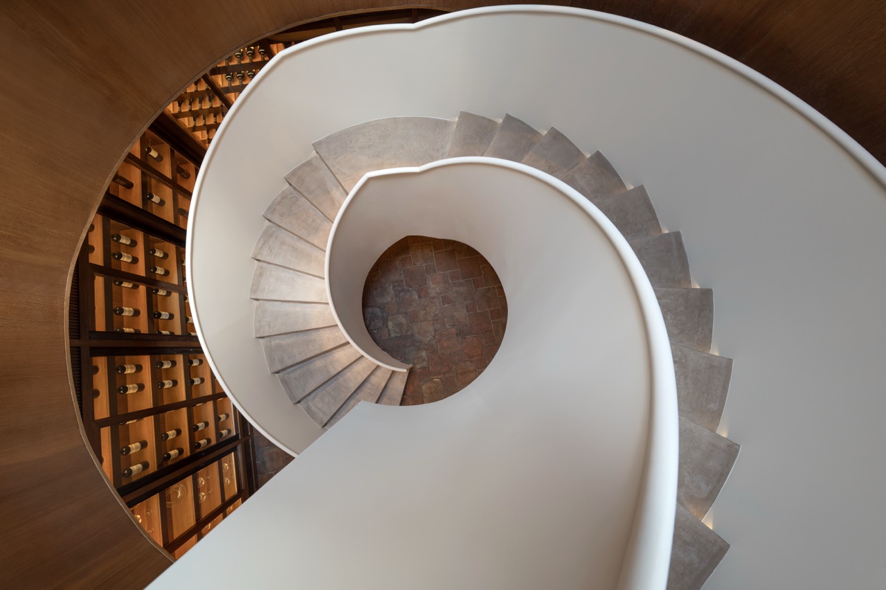 Spanish wine hotel stairs. 